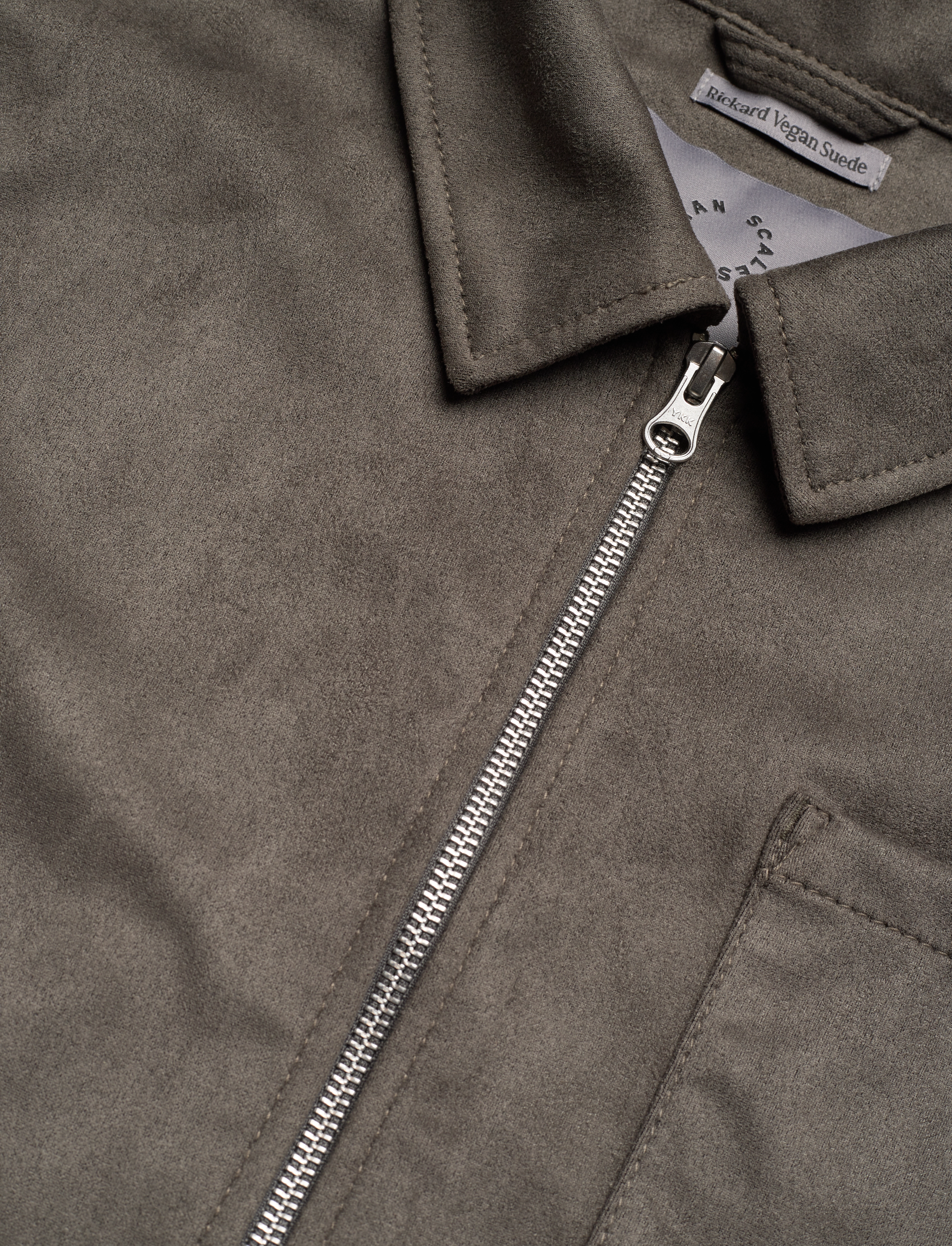 Human Scales - Rickard Vegan Suede Jacket - grey - 2