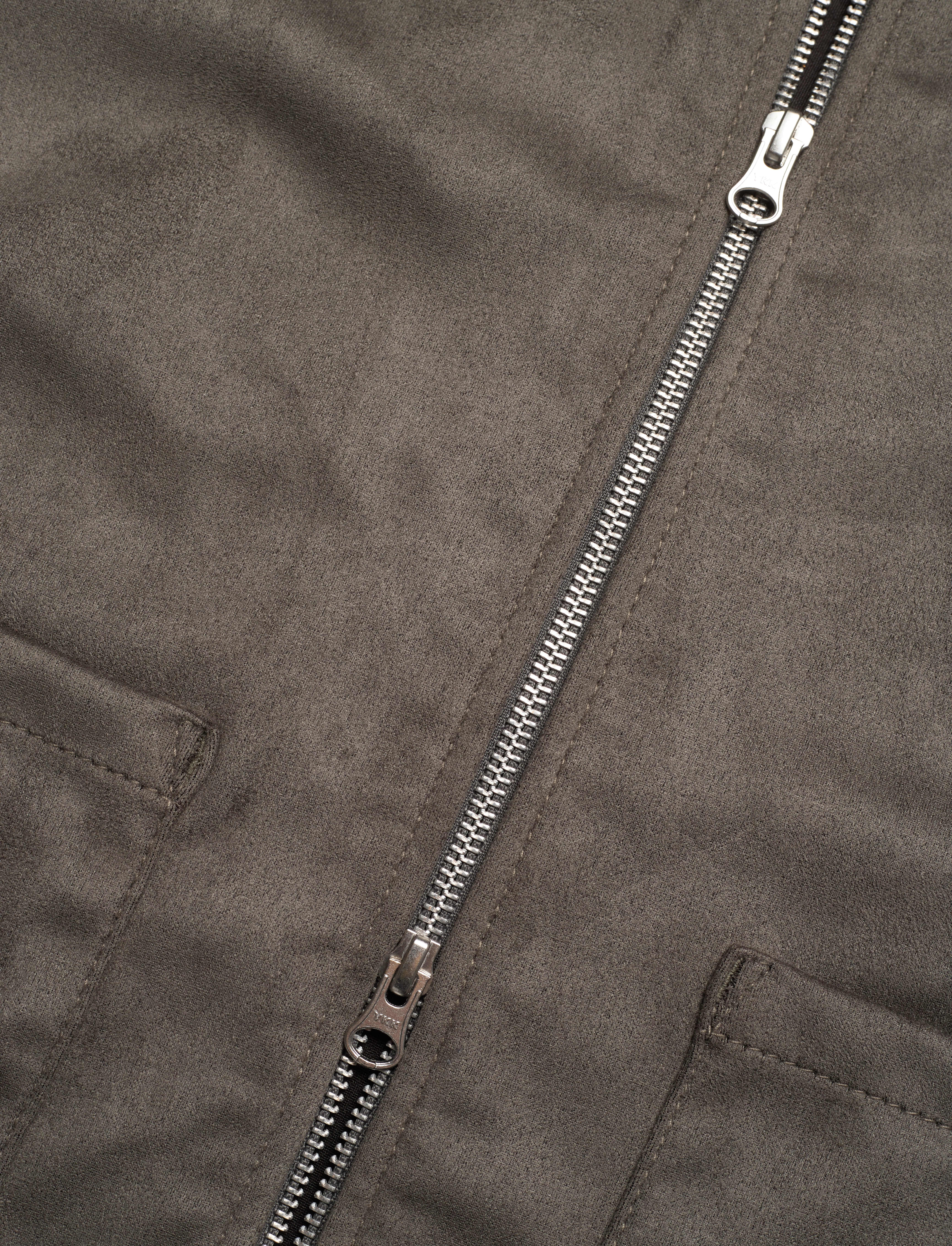 Human Scales - Rickard Vegan Suede Jacket - grey - 3