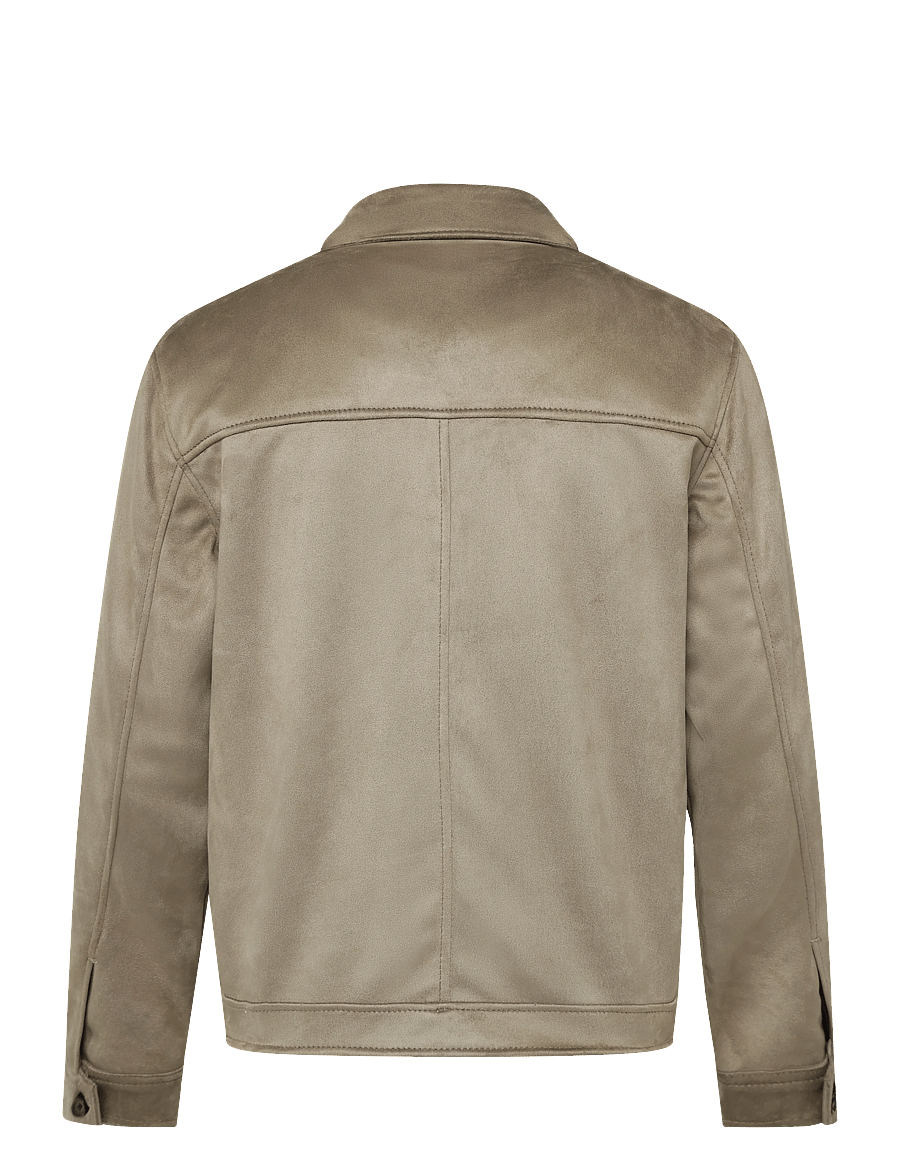 Human Scales - Mark Vegan Suede Jacket - lt grey - 1