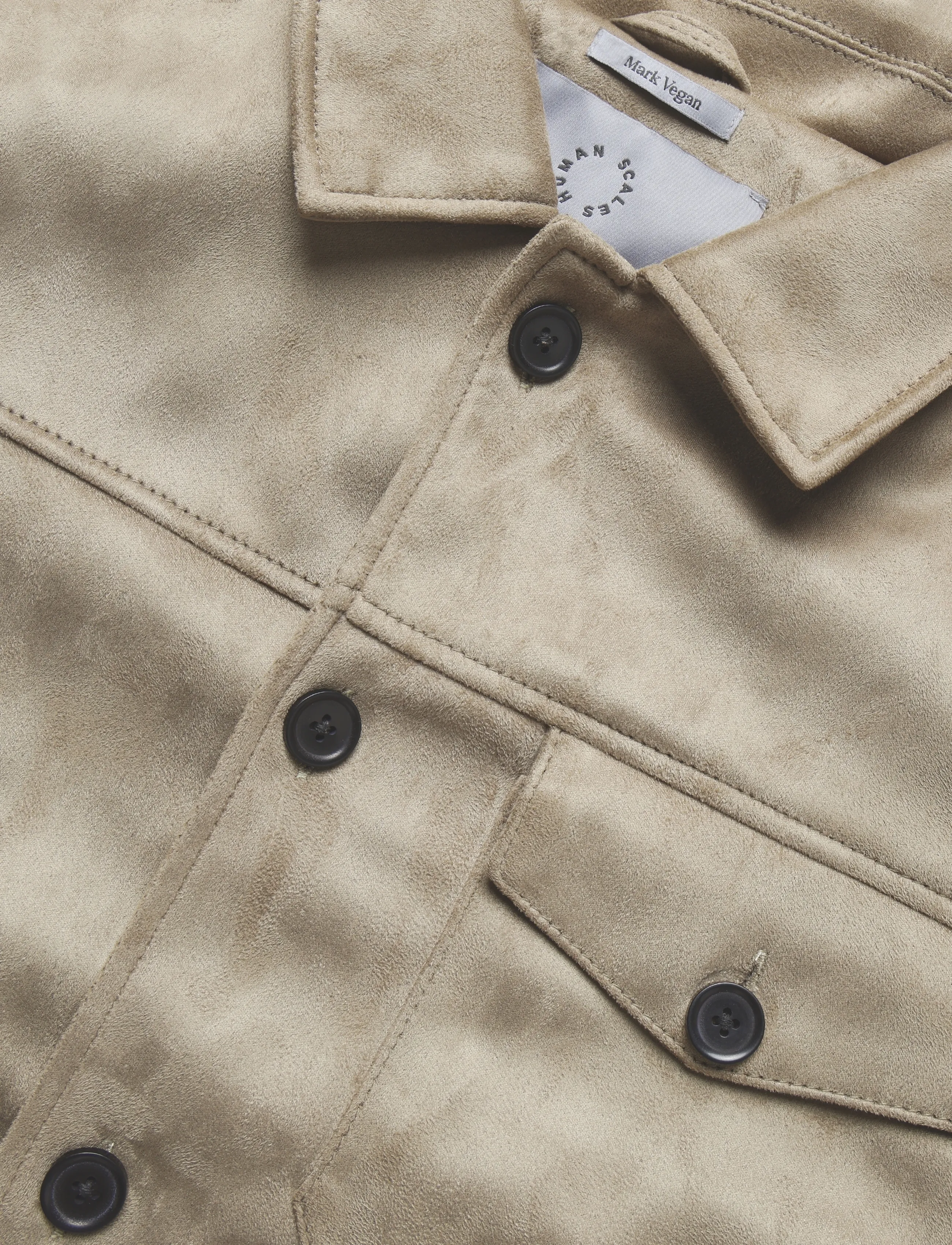Human Scales - Mark Vegan Suede Jacket - lt grey - 2