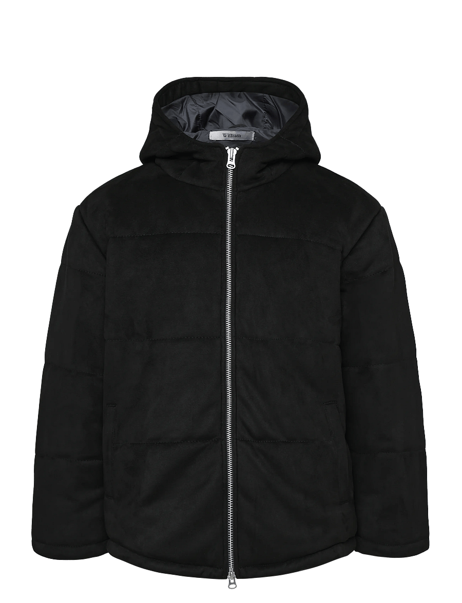 Human Scales - William O.S Vegan Suede Puffer Jacket - daunenjacken - black - 0