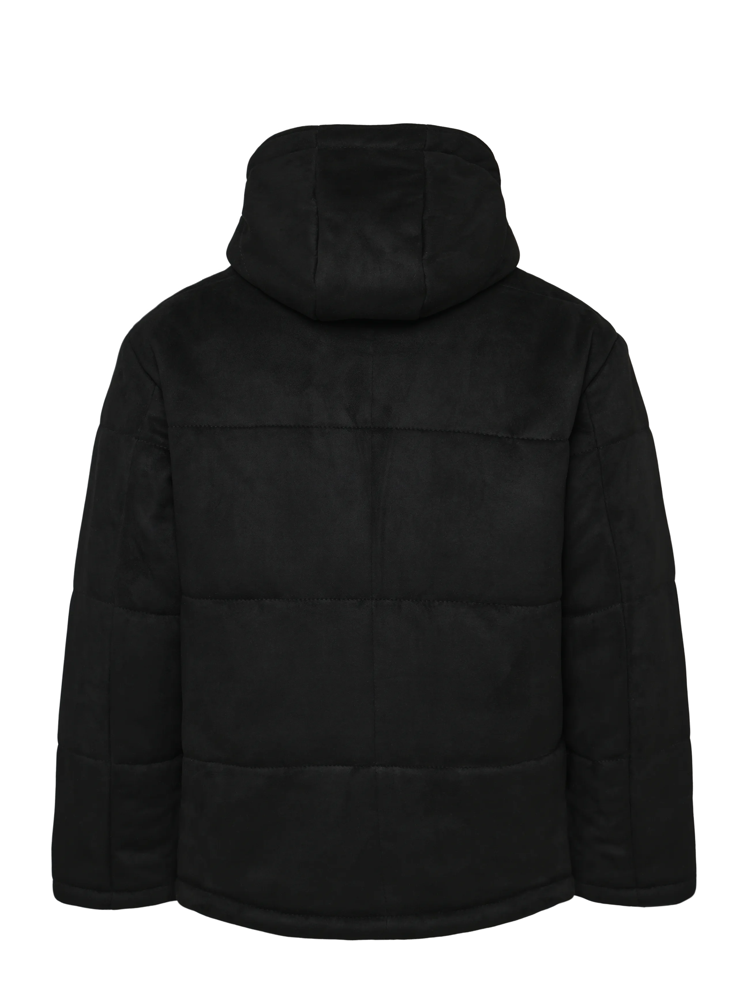 Human Scales - William O.S Vegan Suede Puffer Jacket - daunenjacken - black - 1