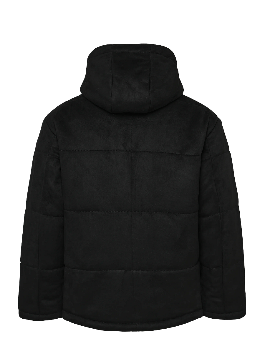 Human Scales - William O.S Vegan Suede Puffer Jacket - daunenjacken - black - 1