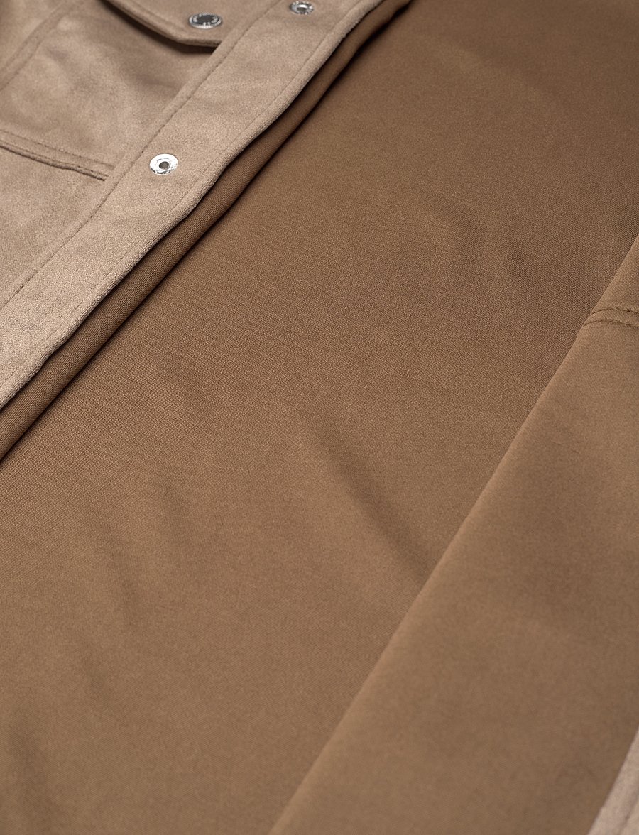 Human Scales - Lenny Vegan Suede Jacket - forårsjakker - lt grey - 3
