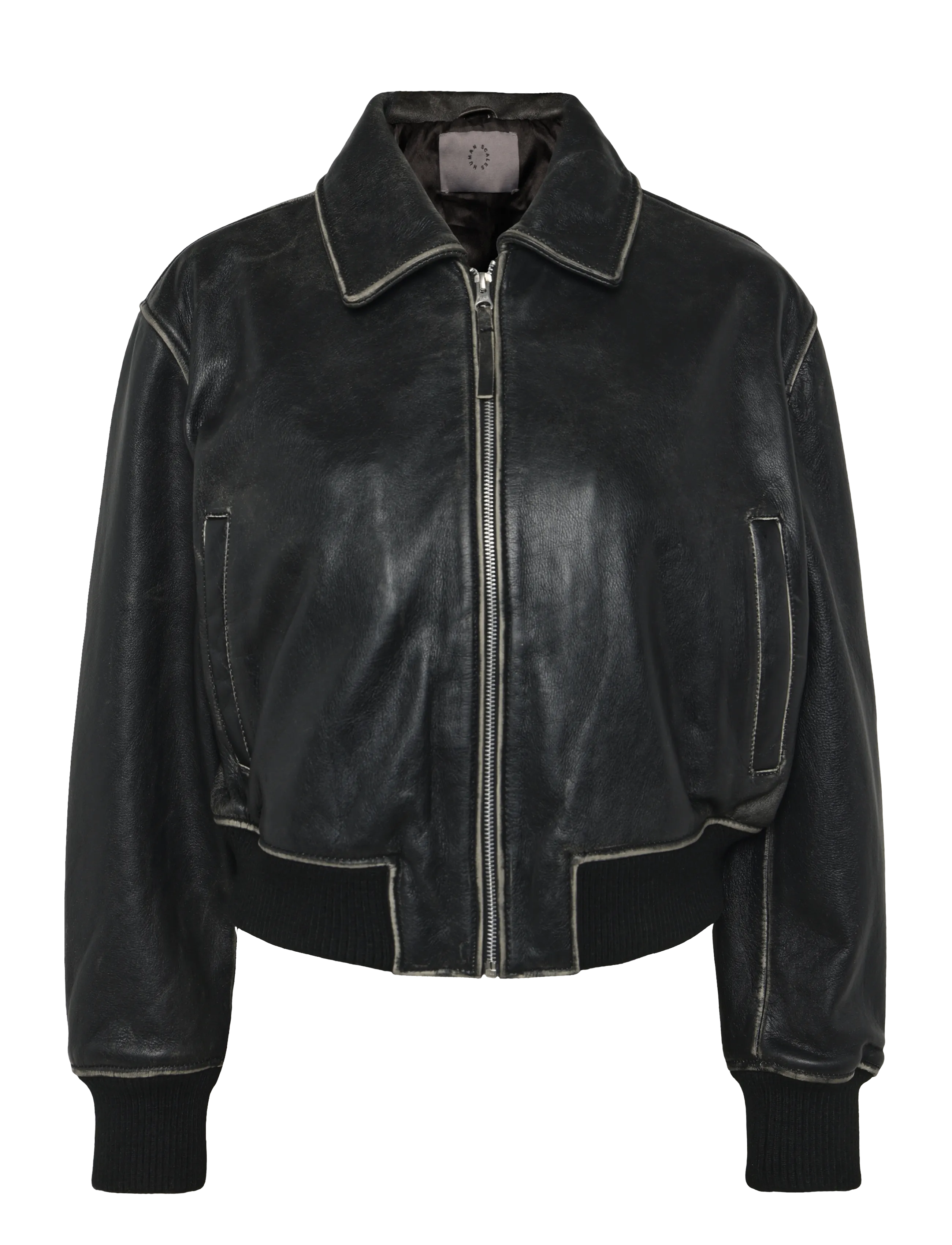Human Scales Billie Distressed Jacket - Jacken & Mäntel - BLACK / black