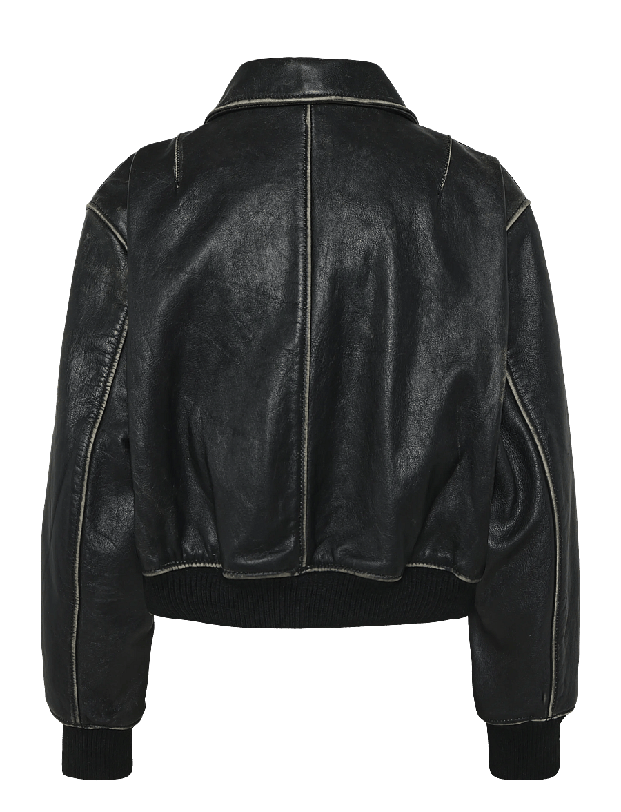 Human Scales - Billie Distressed Jacket - frühlingsjacken - black - 1