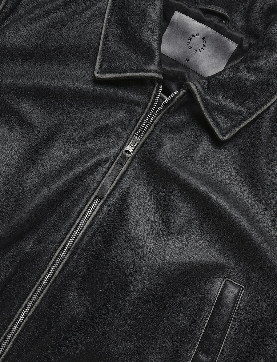 Human Scales - Billie Distressed Jacket - frühlingsjacken - black - 2
