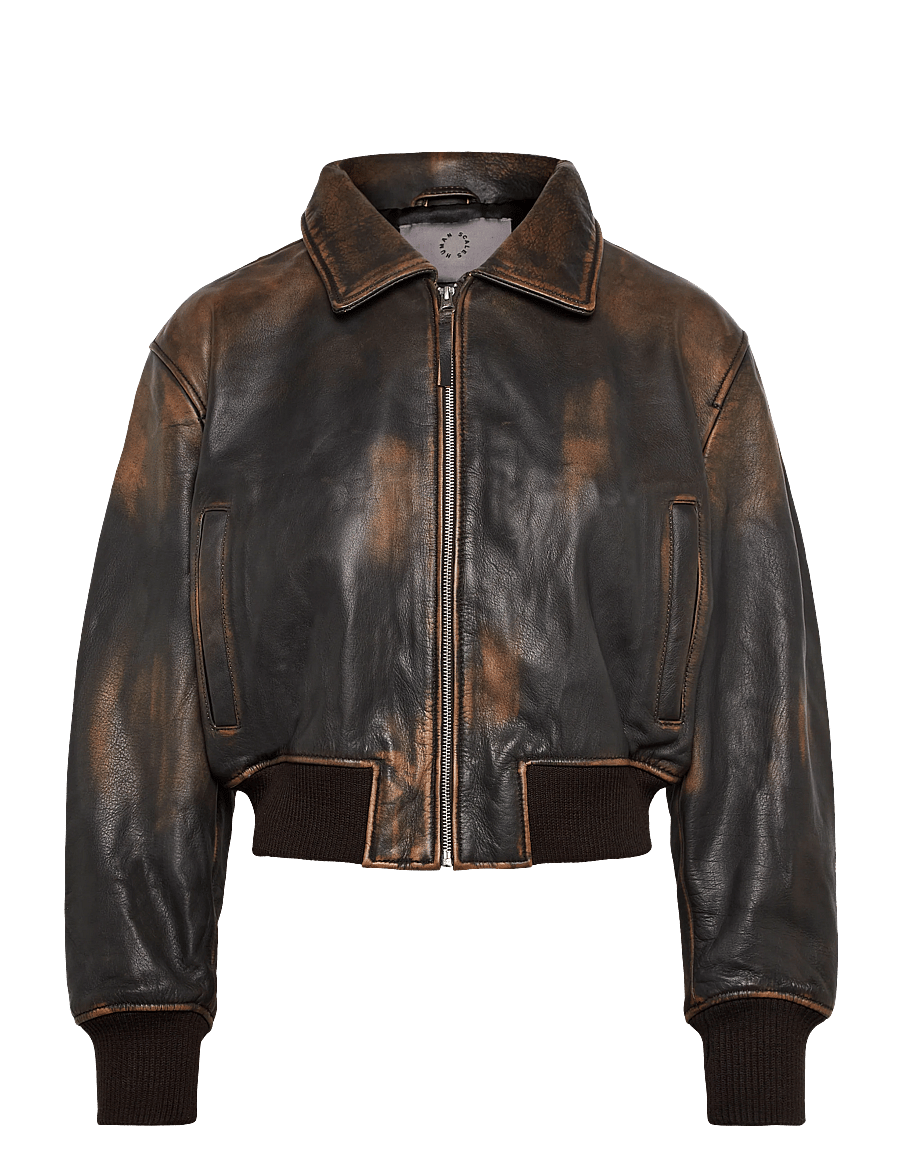 Human Scales - Billie Distressed Jacket - bomberjacken - brown - 0