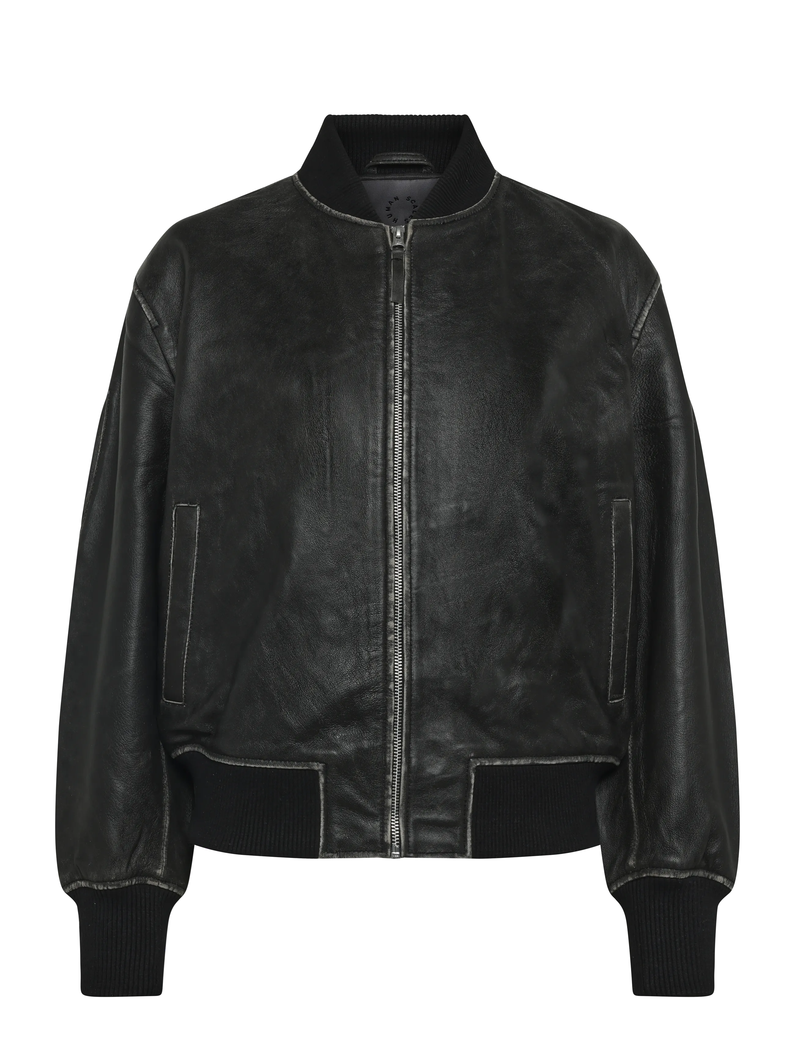 Human Scales Celina Distressed Jacket, M, Jackets, Schwarz - Leather, Frauen