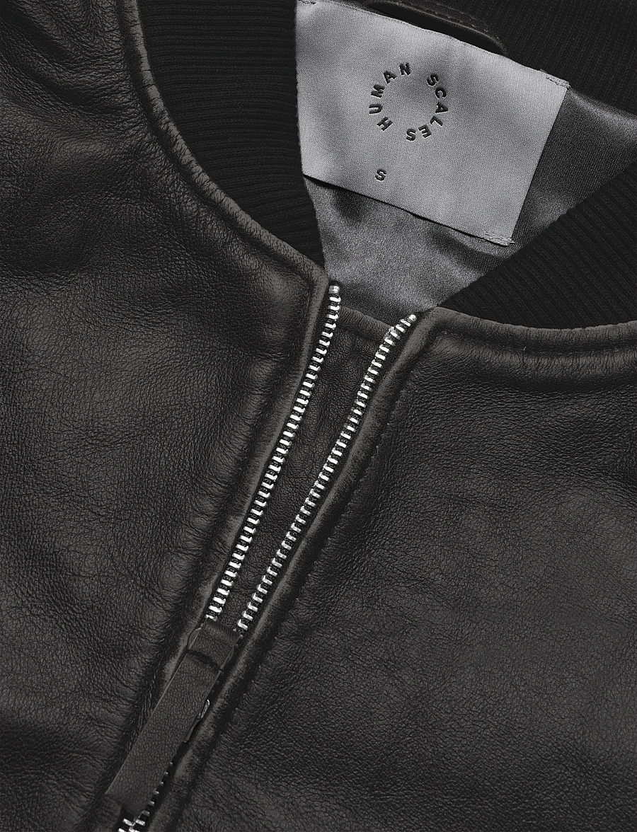 Human Scales - Celina Distressed Jacket - frühlingsjacken - black - 2