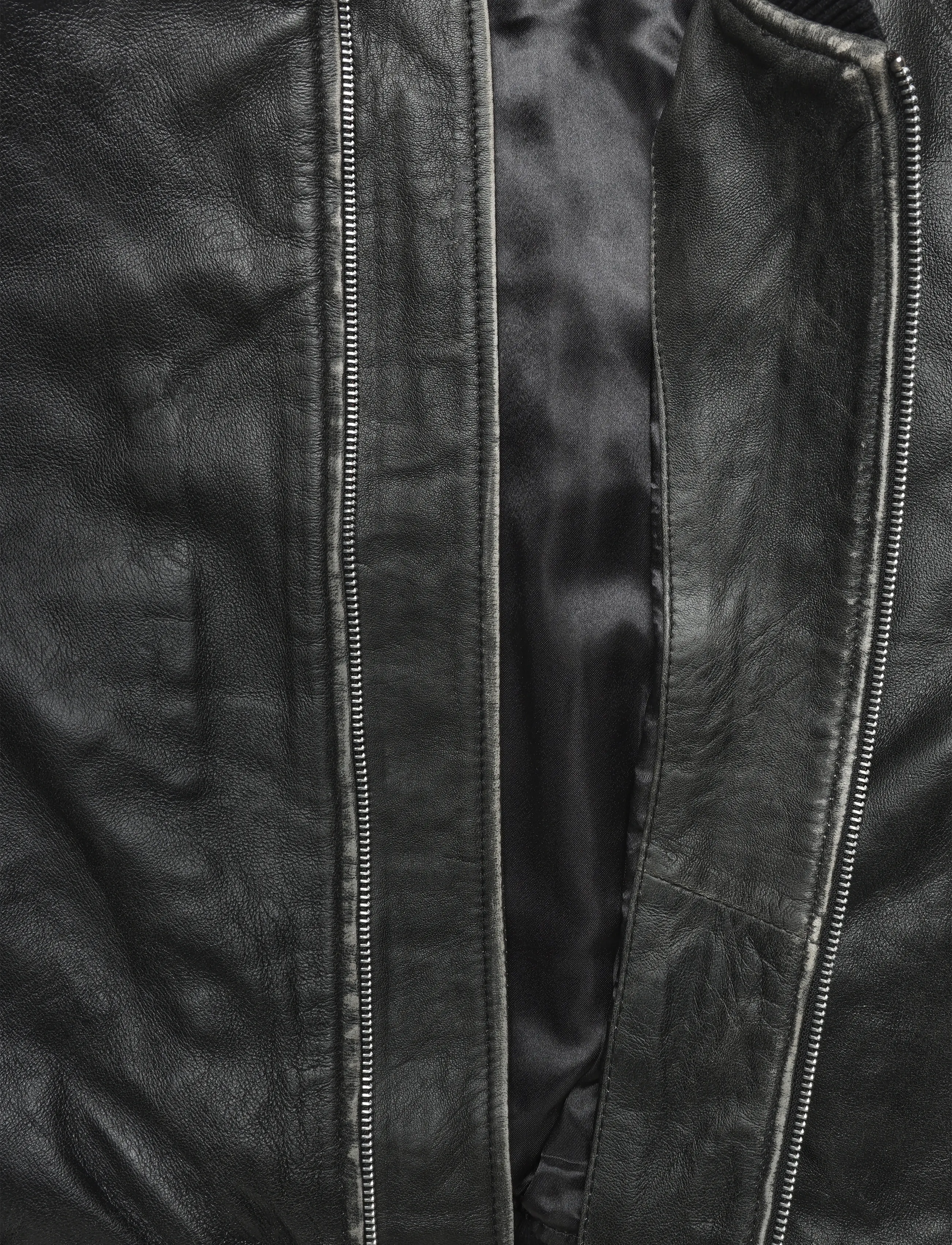 Human Scales - Celina Distressed Jacket - frühlingsjacken - black - 4