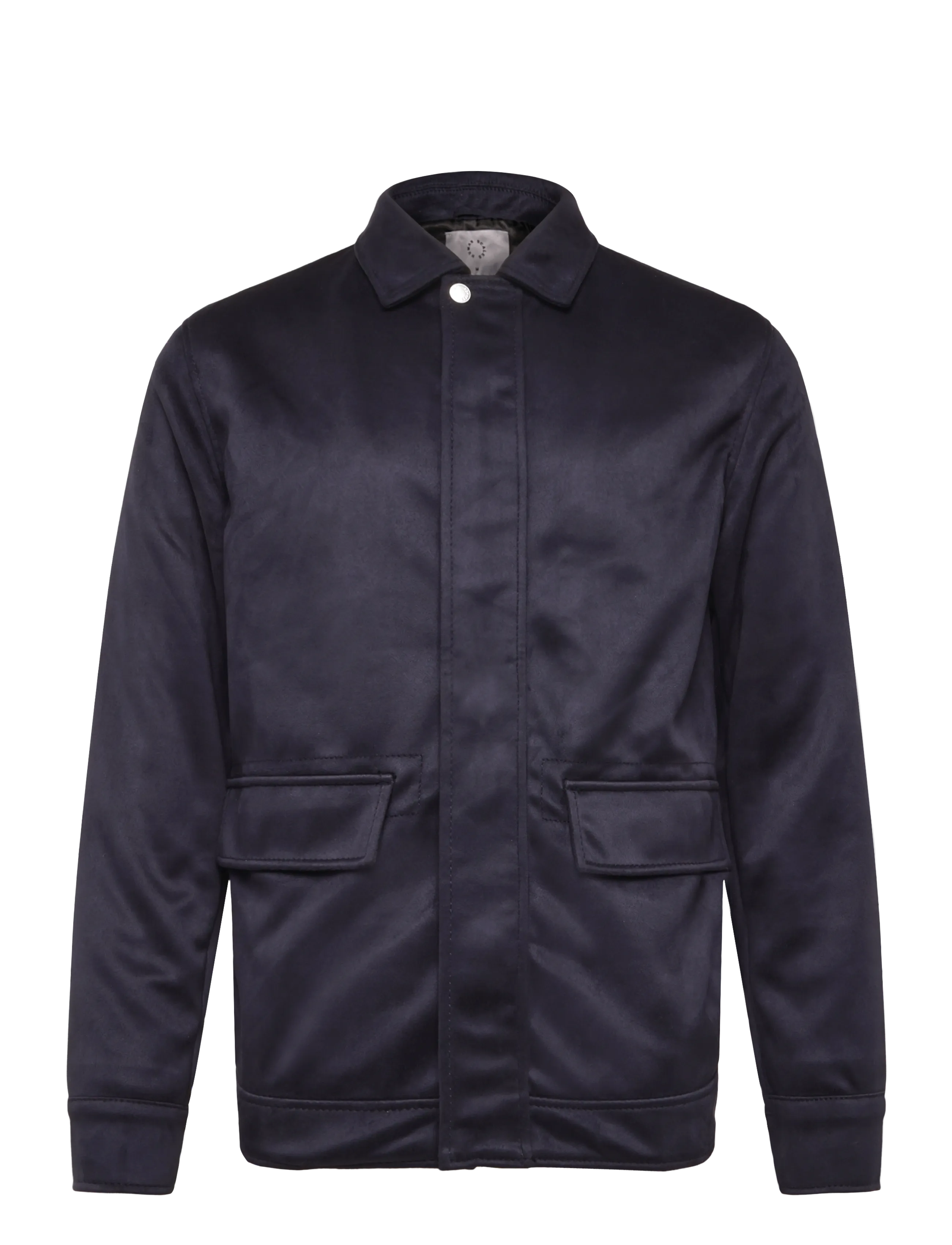 Human Scales Leon Vegan Suede Jacket, L, Jackets, Marineblau - Light Männerswear