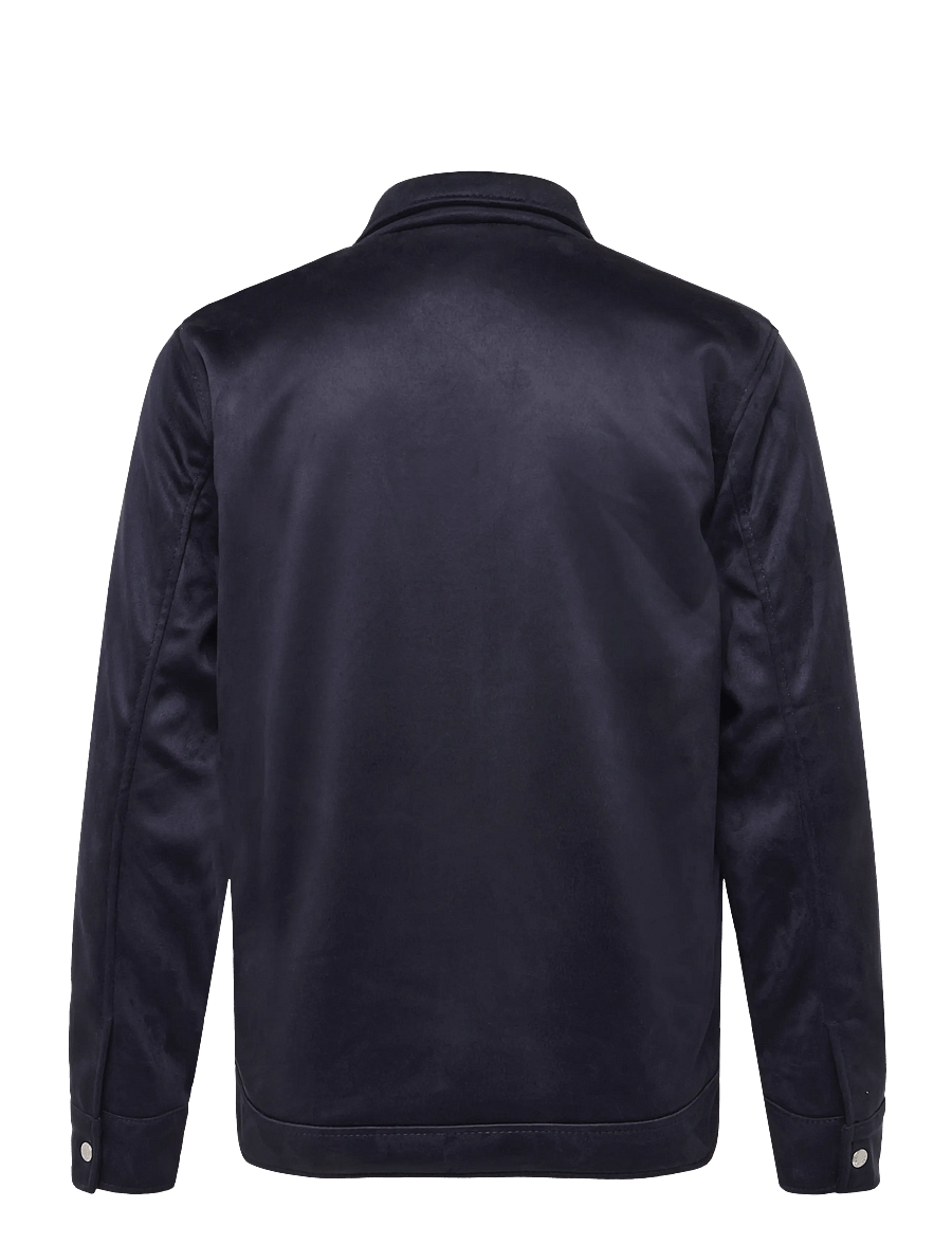 Human Scales - Leon Vegan Suede Jacket - navy - 1