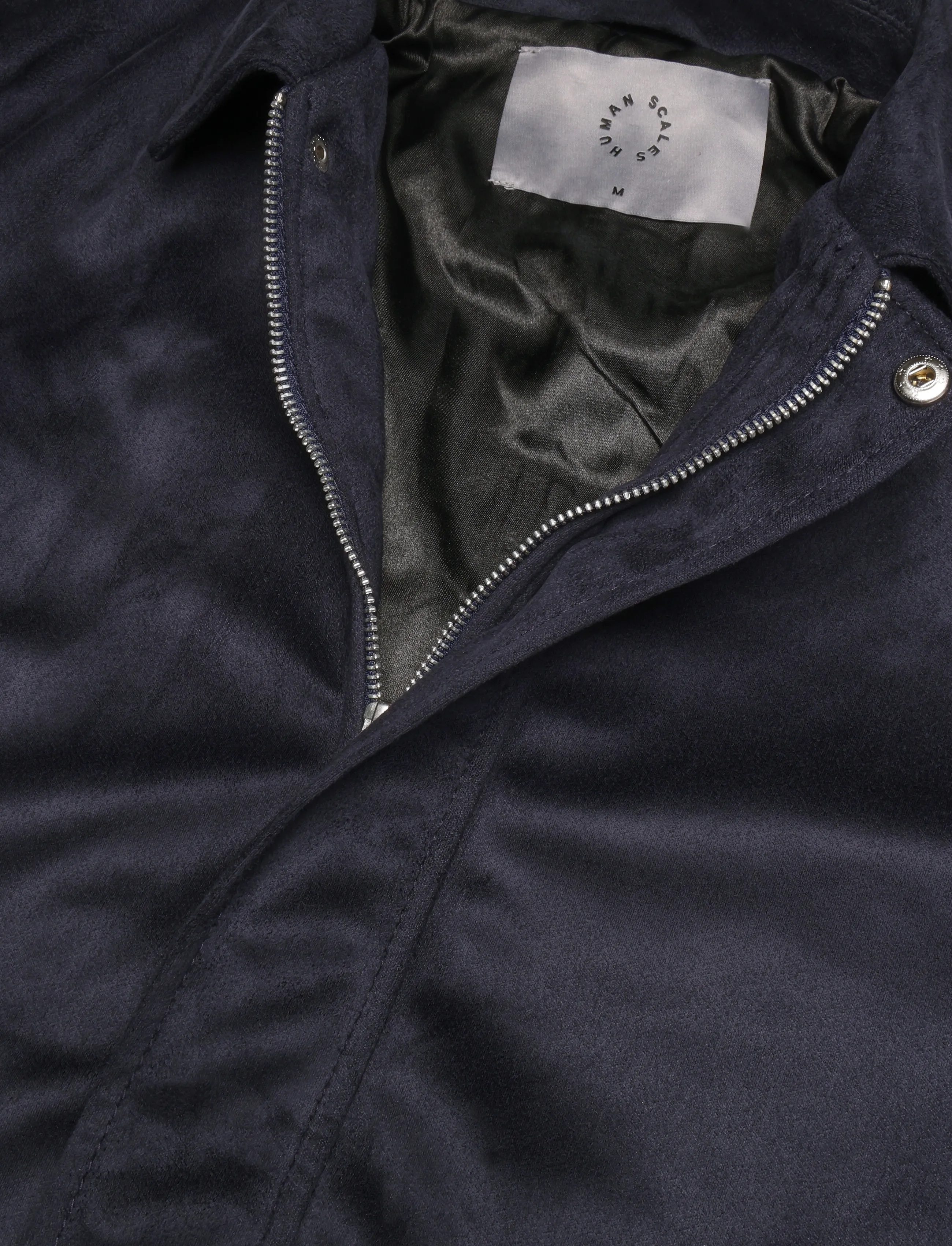 Human Scales - Leon Vegan Suede Jacket - navy - 2