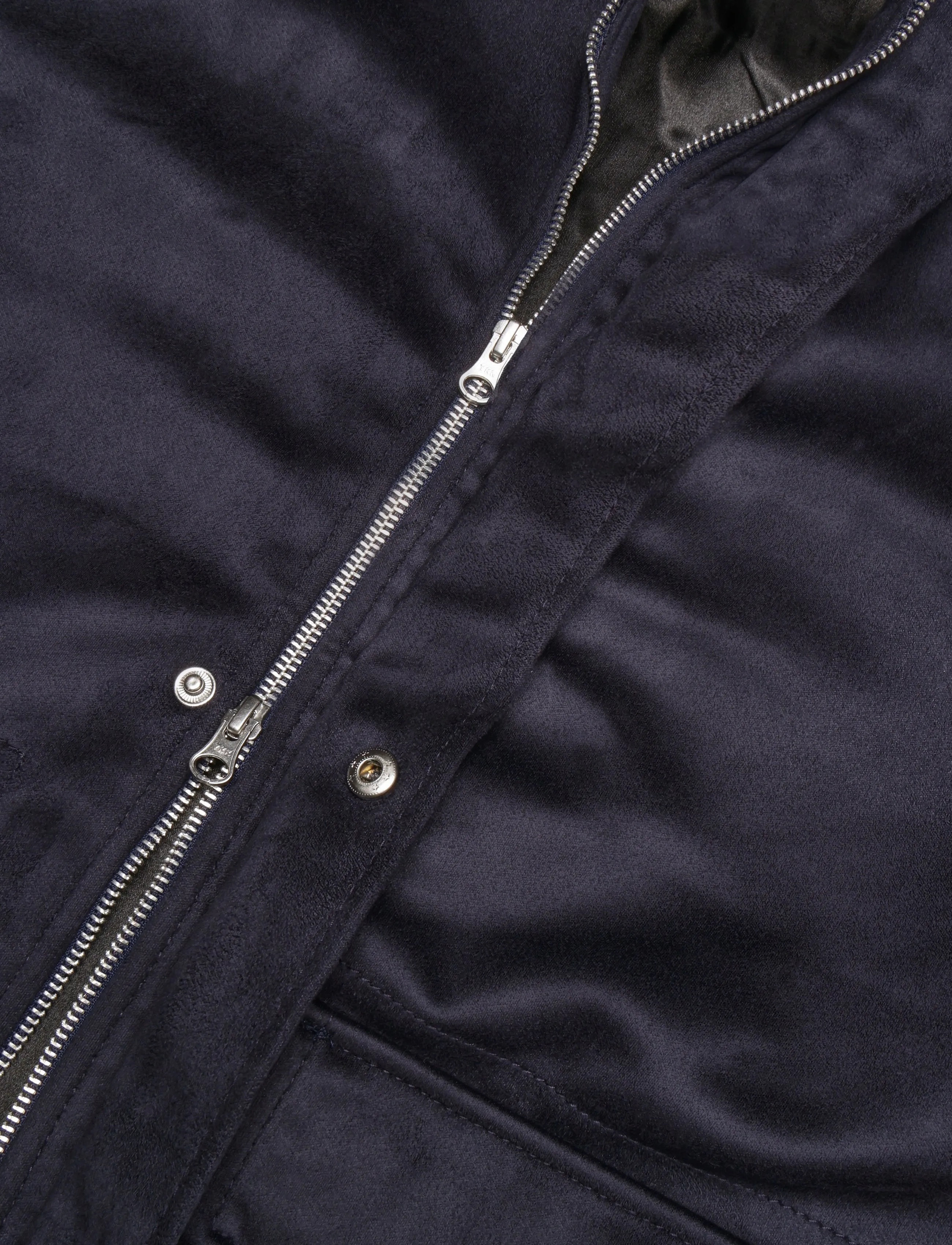 Human Scales - Leon Vegan Suede Jacket - navy - 3