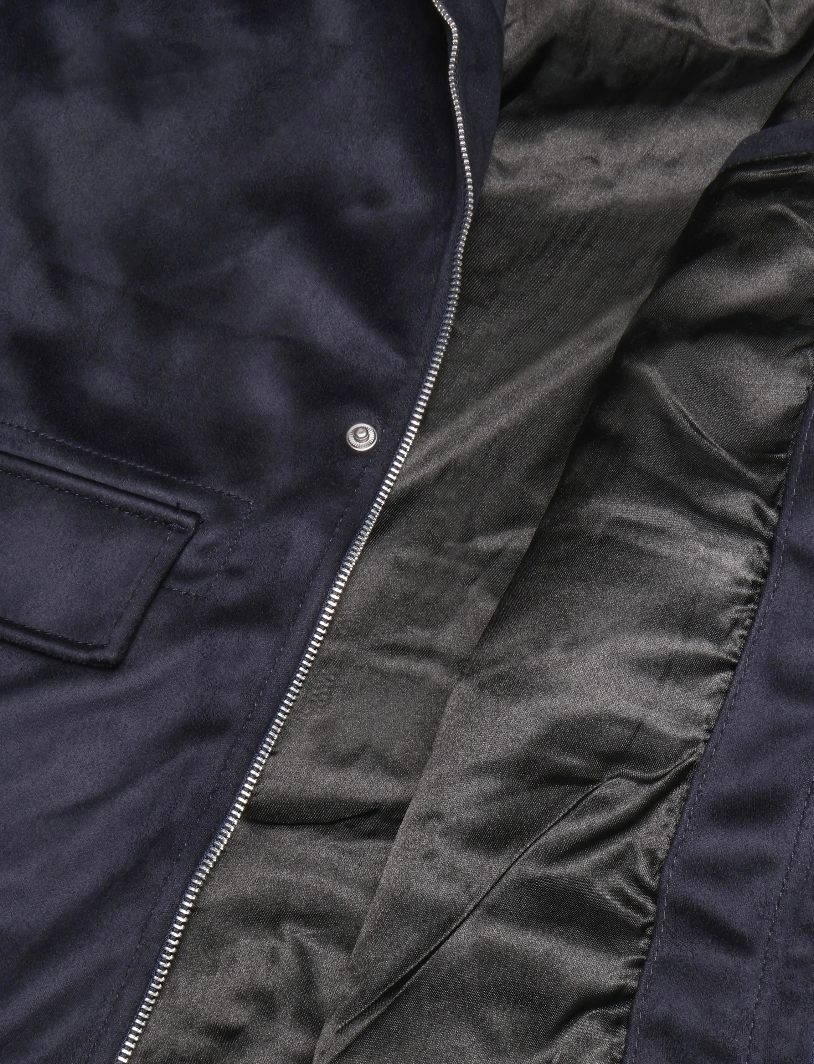 Human Scales - Leon Vegan Suede Jacket - navy - 4