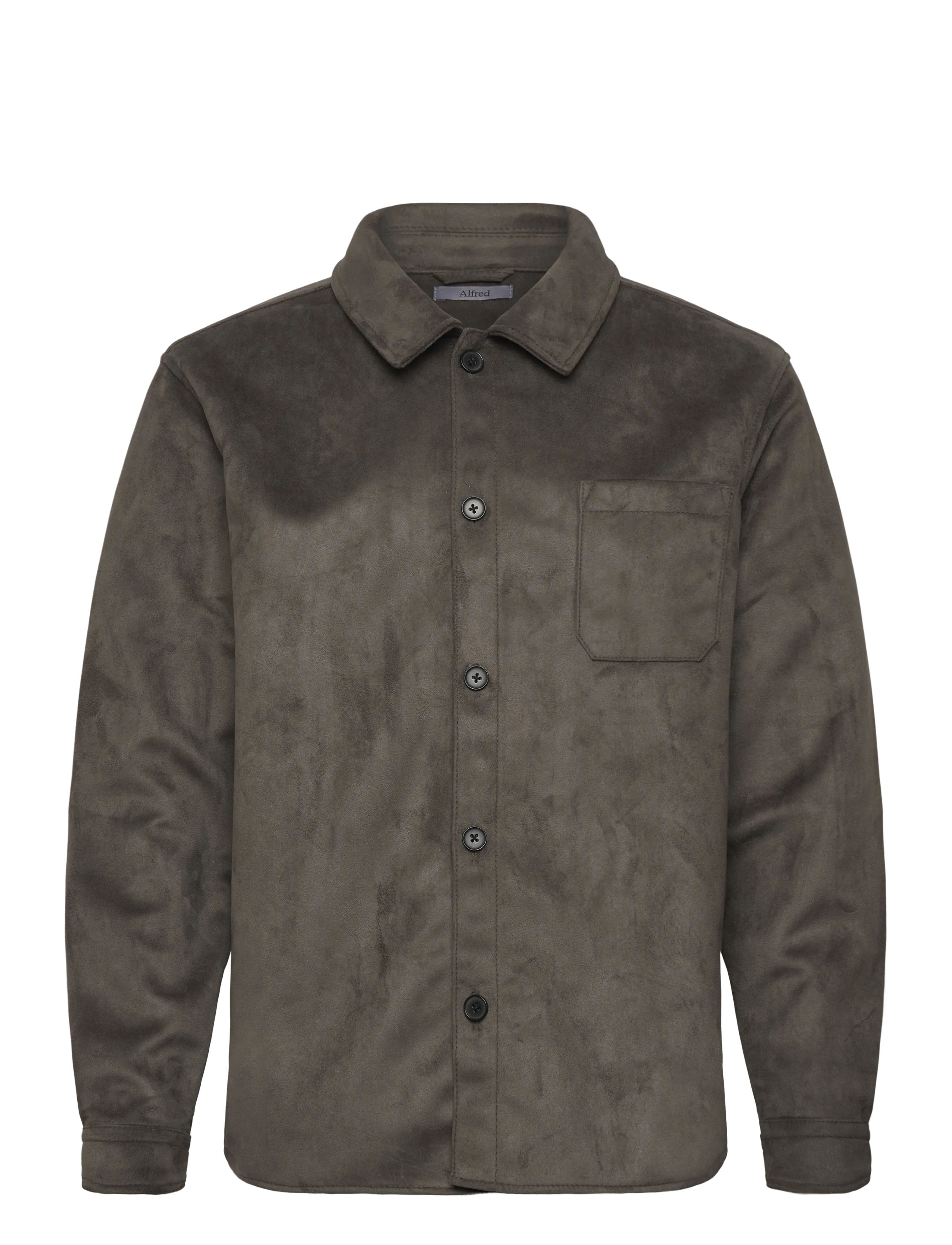 Human Scales Alfred Vegan Suede Jacket - Tøj - GREY / grey