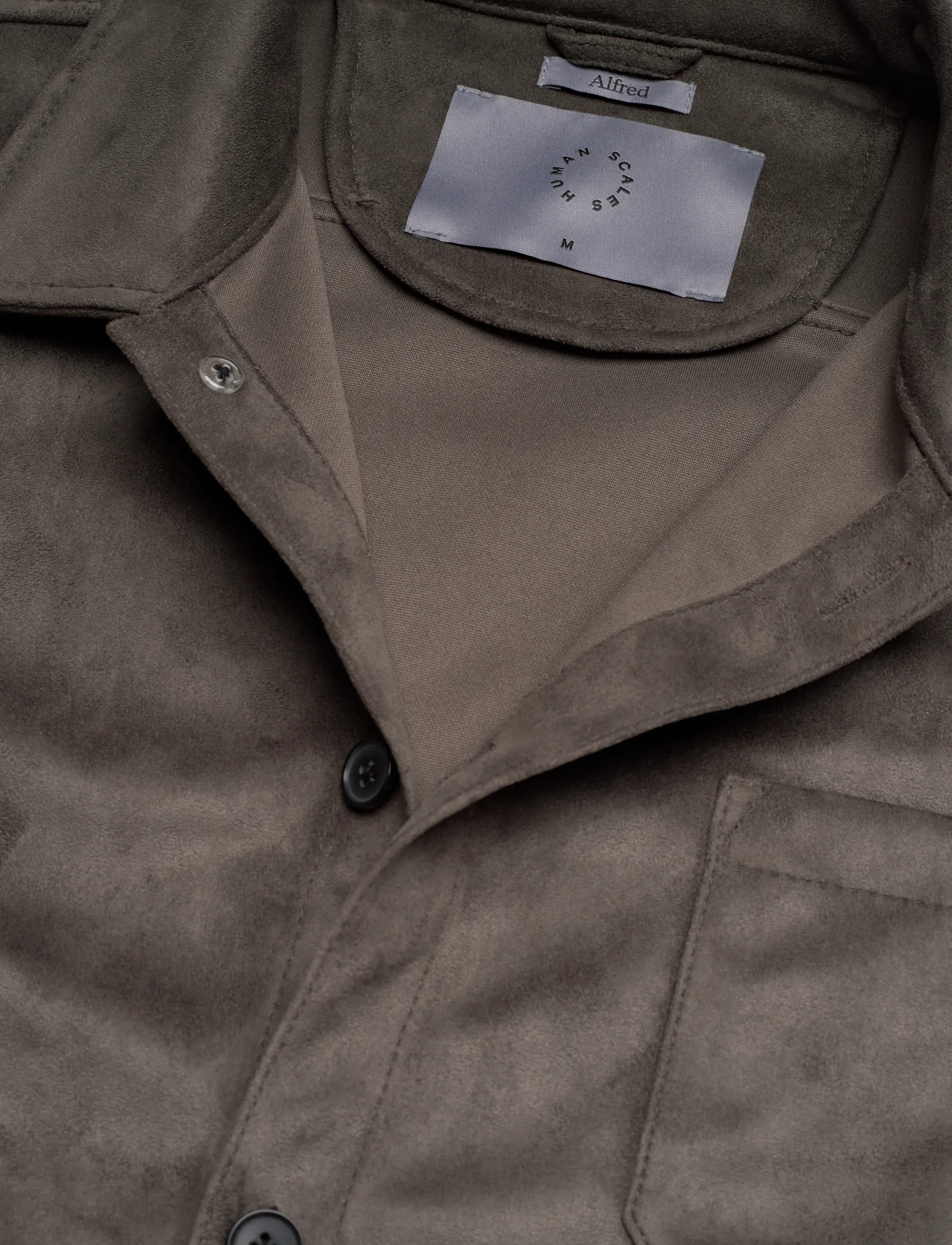 Human Scales - Alfred Vegan Suede Jacket - grey - 2