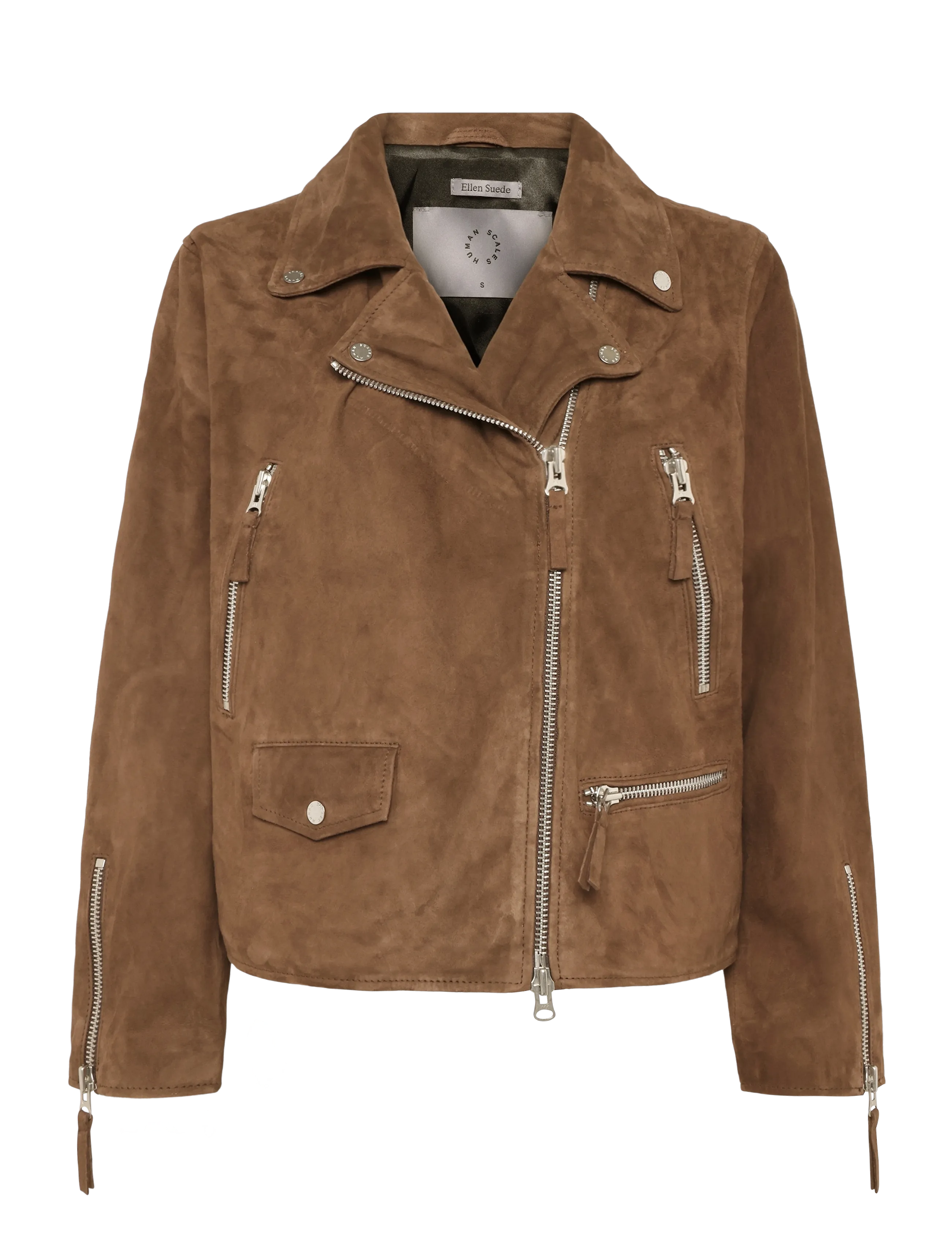 Human Scales Ellen Suede Jacket - Jacken & Mäntel - DK. BROWN / brown
