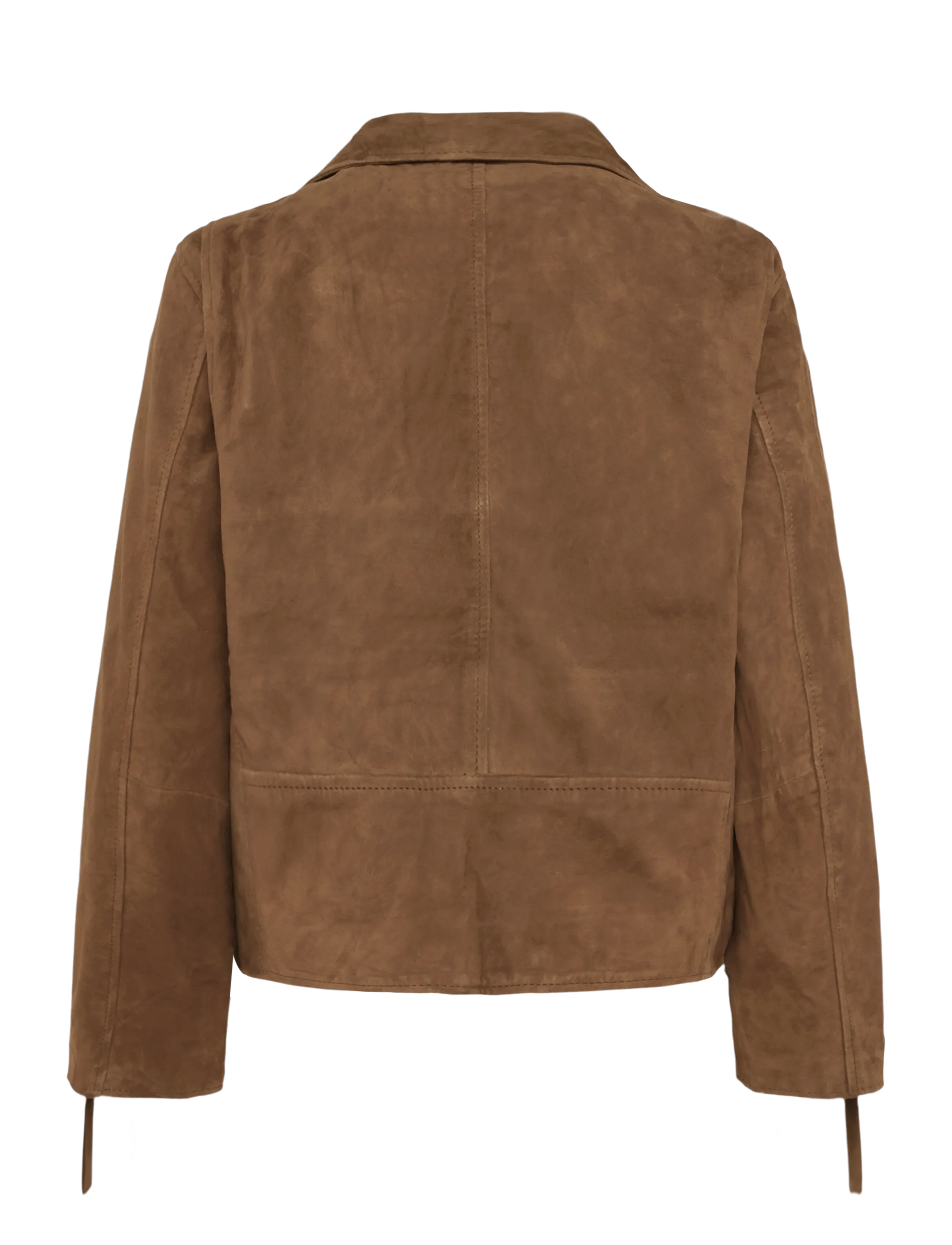 Human Scales - Ellen Suede Jacket - frühlingsjacken - dk. brown - 1
