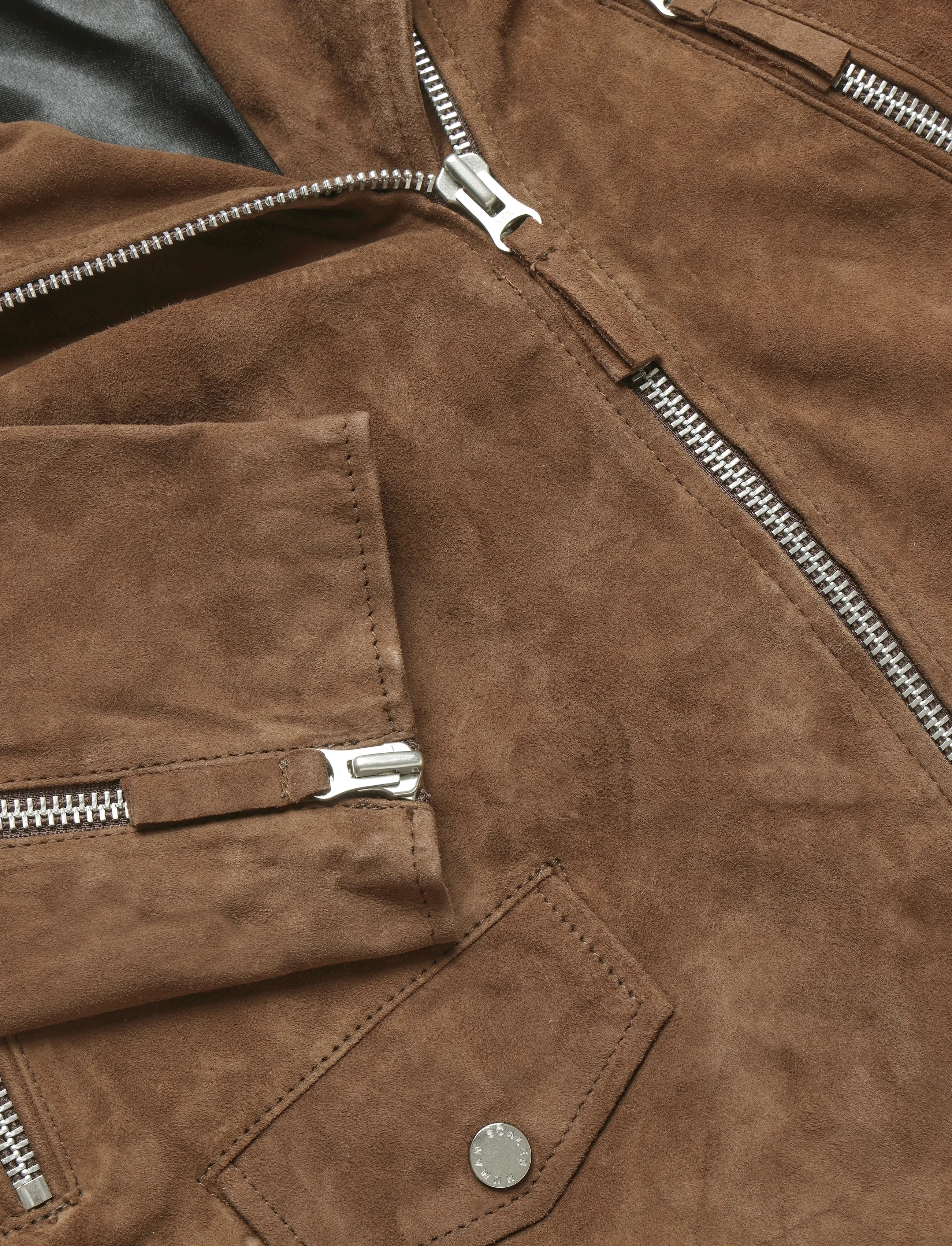 Human Scales - Ellen Suede Jacket - frühlingsjacken - dk. brown - 3