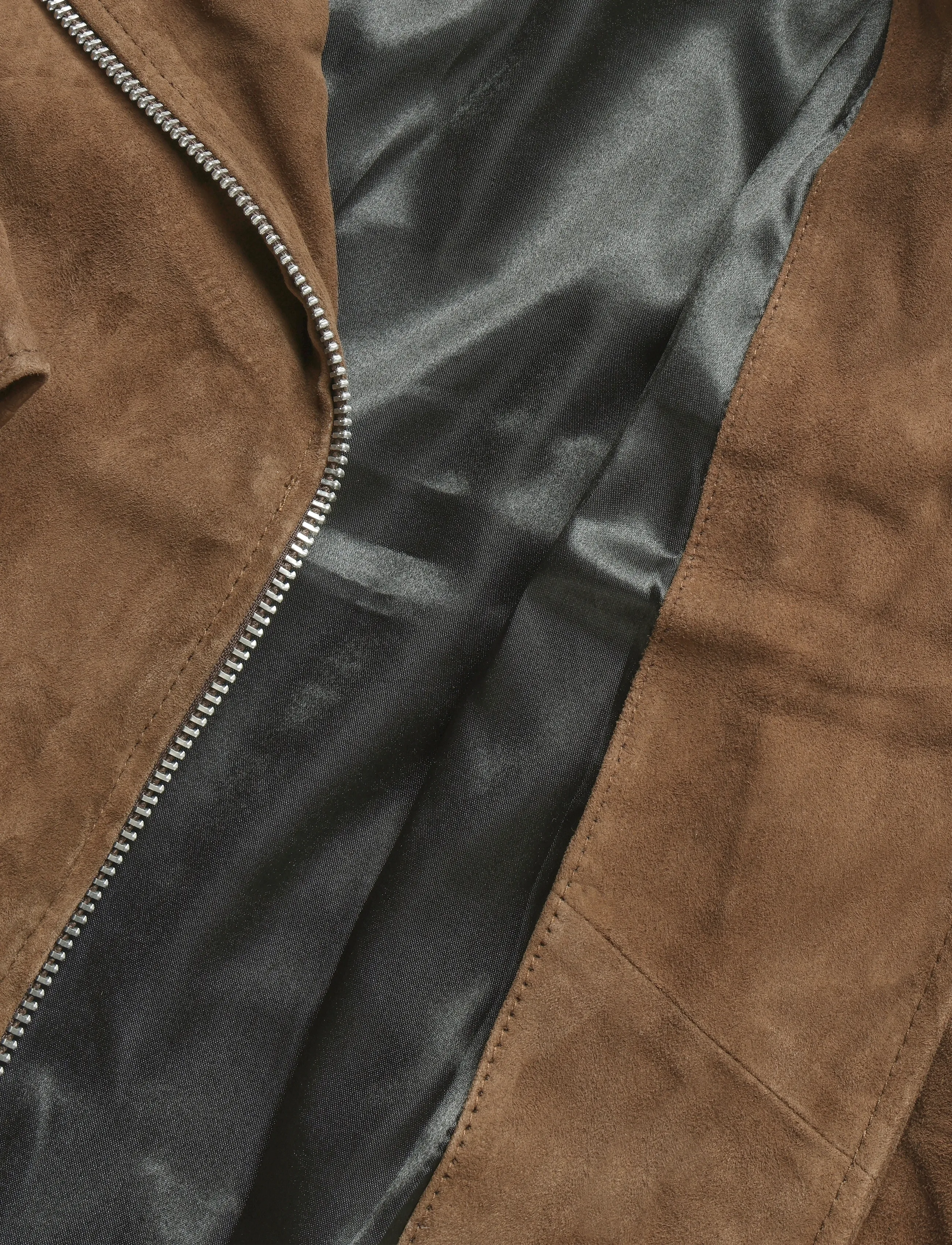 Human Scales - Ellen Suede Jacket - frühlingsjacken - dk. brown - 4