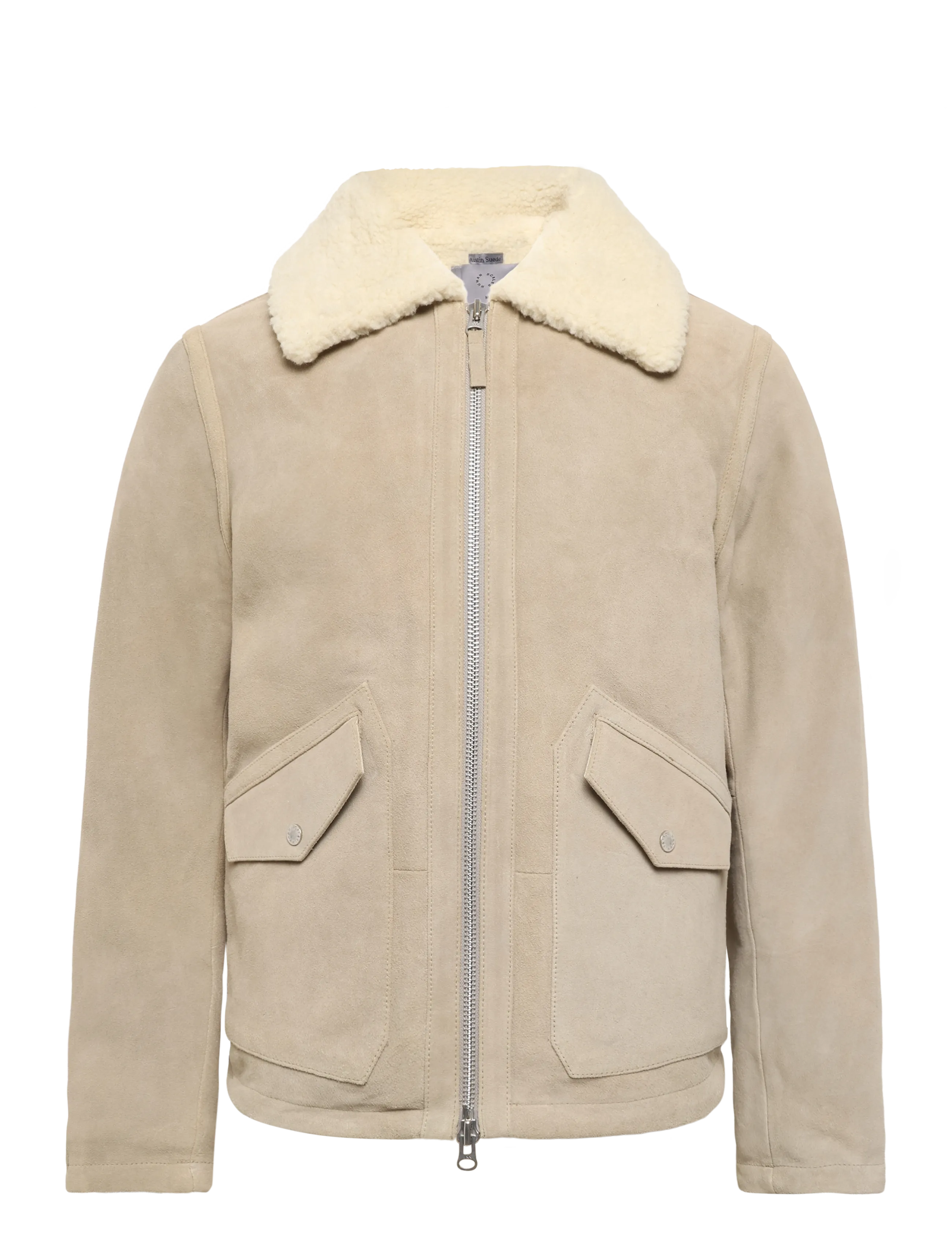 Human Scales Austin Suede Jacket, XL, Beige, Jakker > Læder, Herre