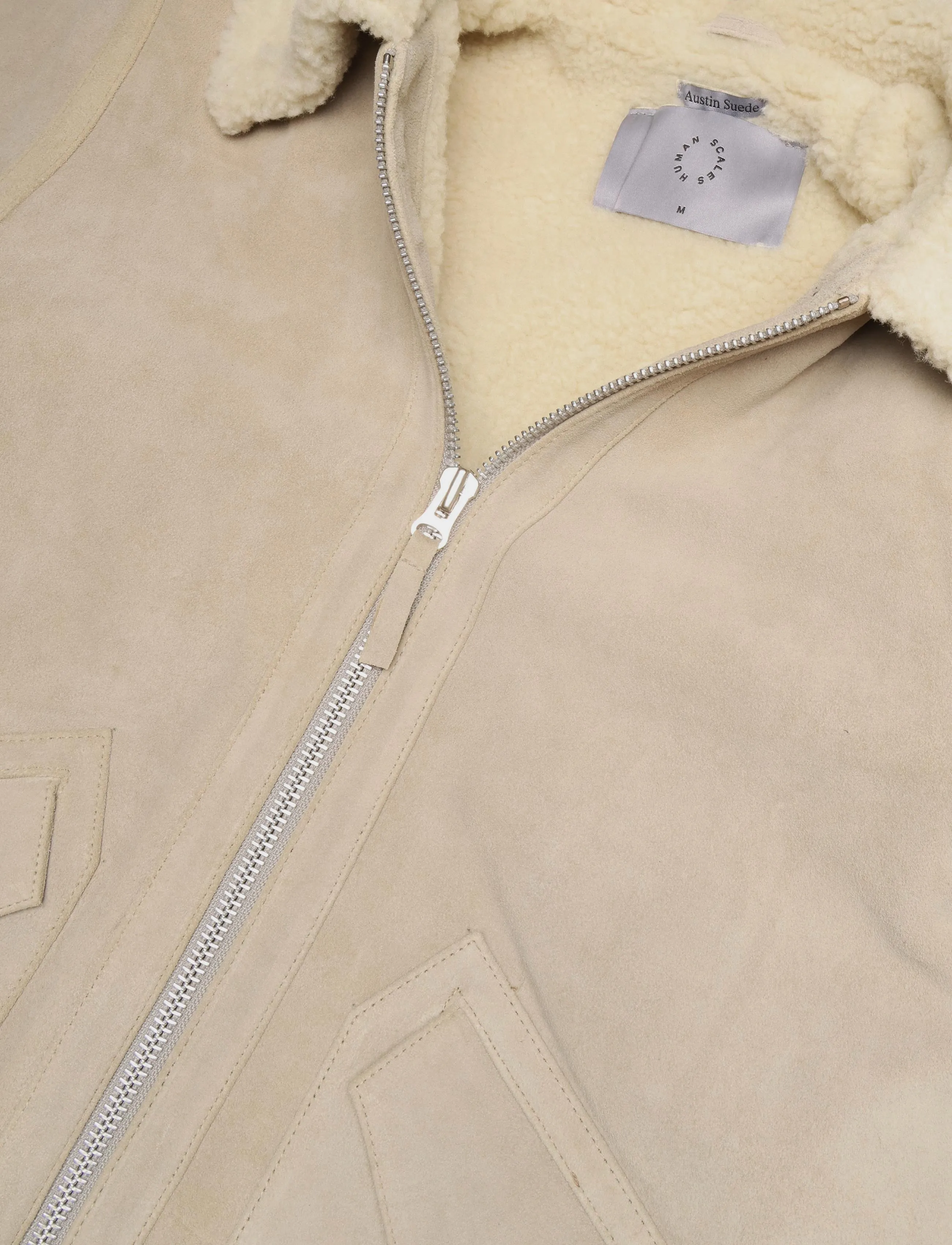Human Scales - Austin Suede Jacket - frühlingsjacken - grey - 2