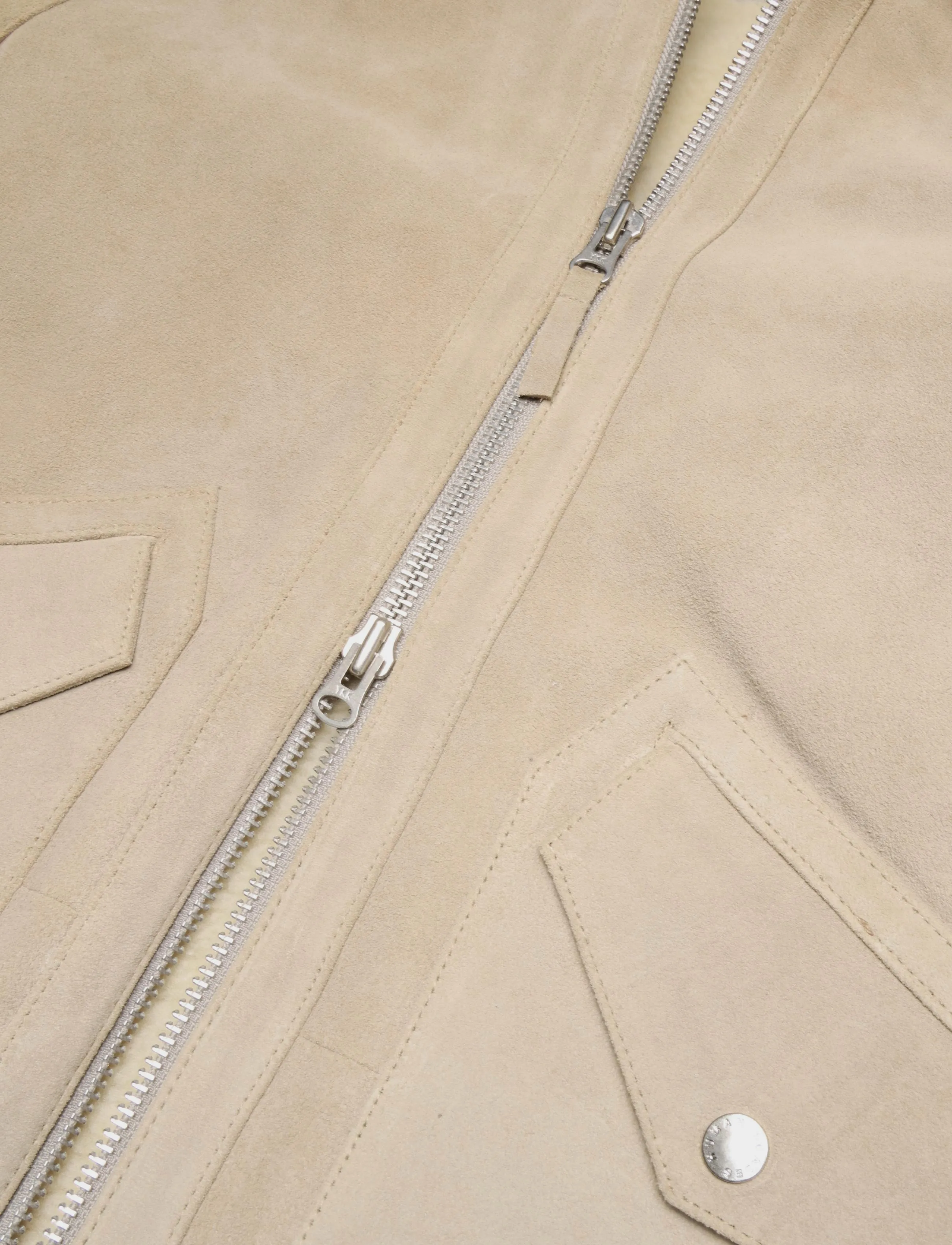 Human Scales - Austin Suede Jacket - frühlingsjacken - grey - 3