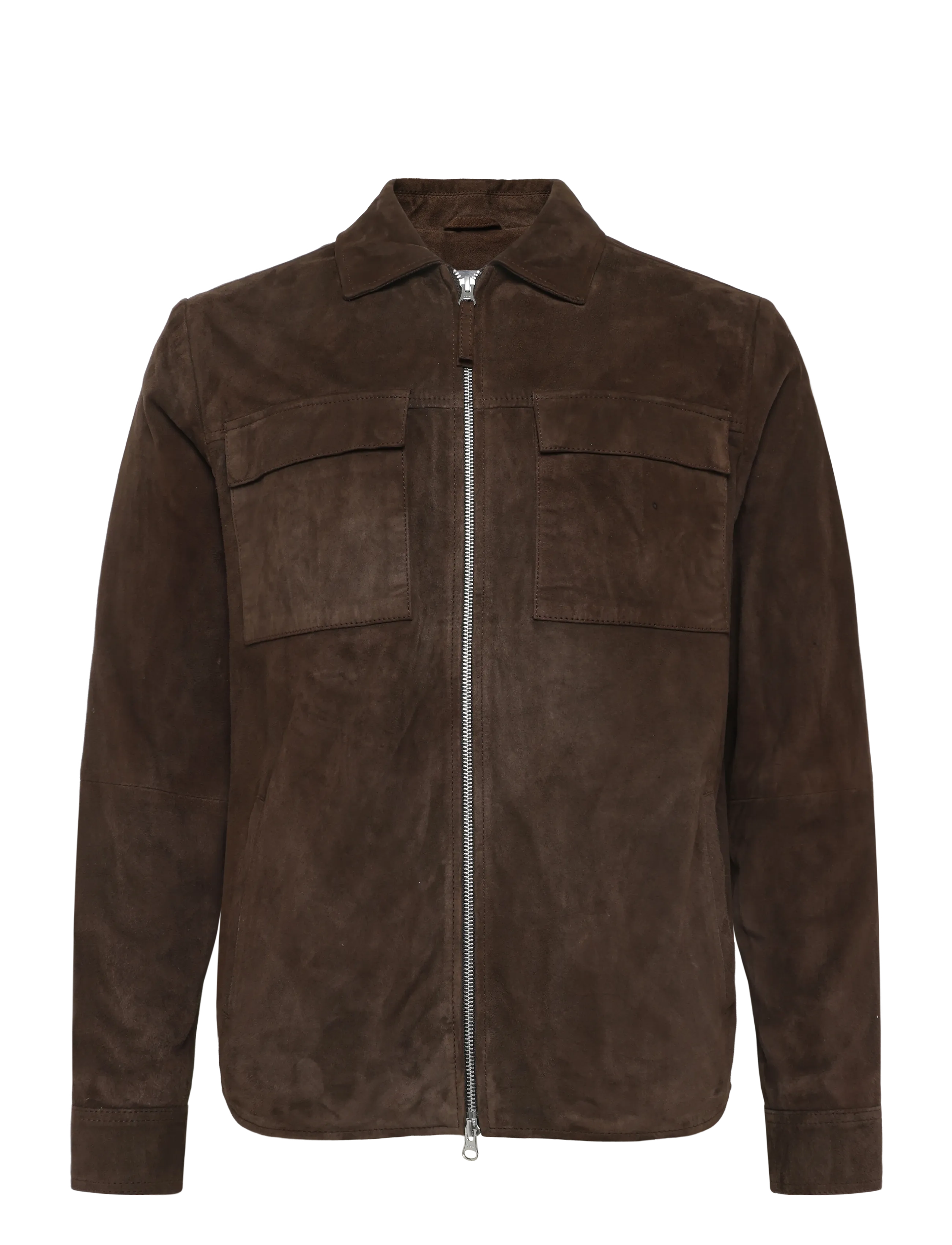 Human Scales Weston Goat Suede Jacket - Joped - DK BROWN / brown