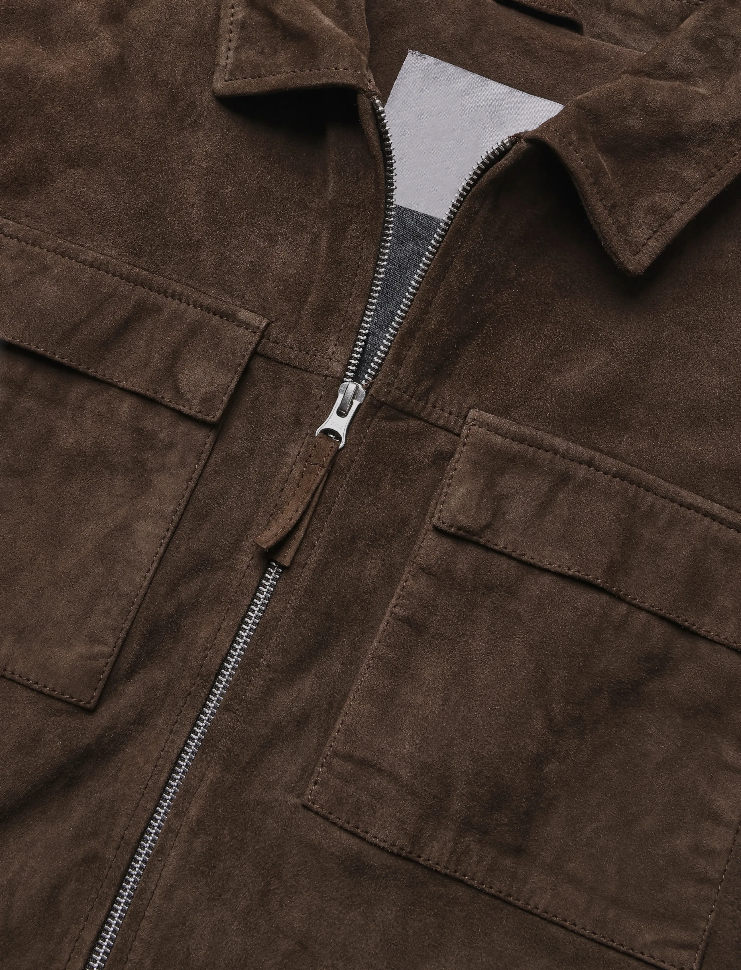Human Scales - Weston Goat Suede Jacket - dk brown - 2
