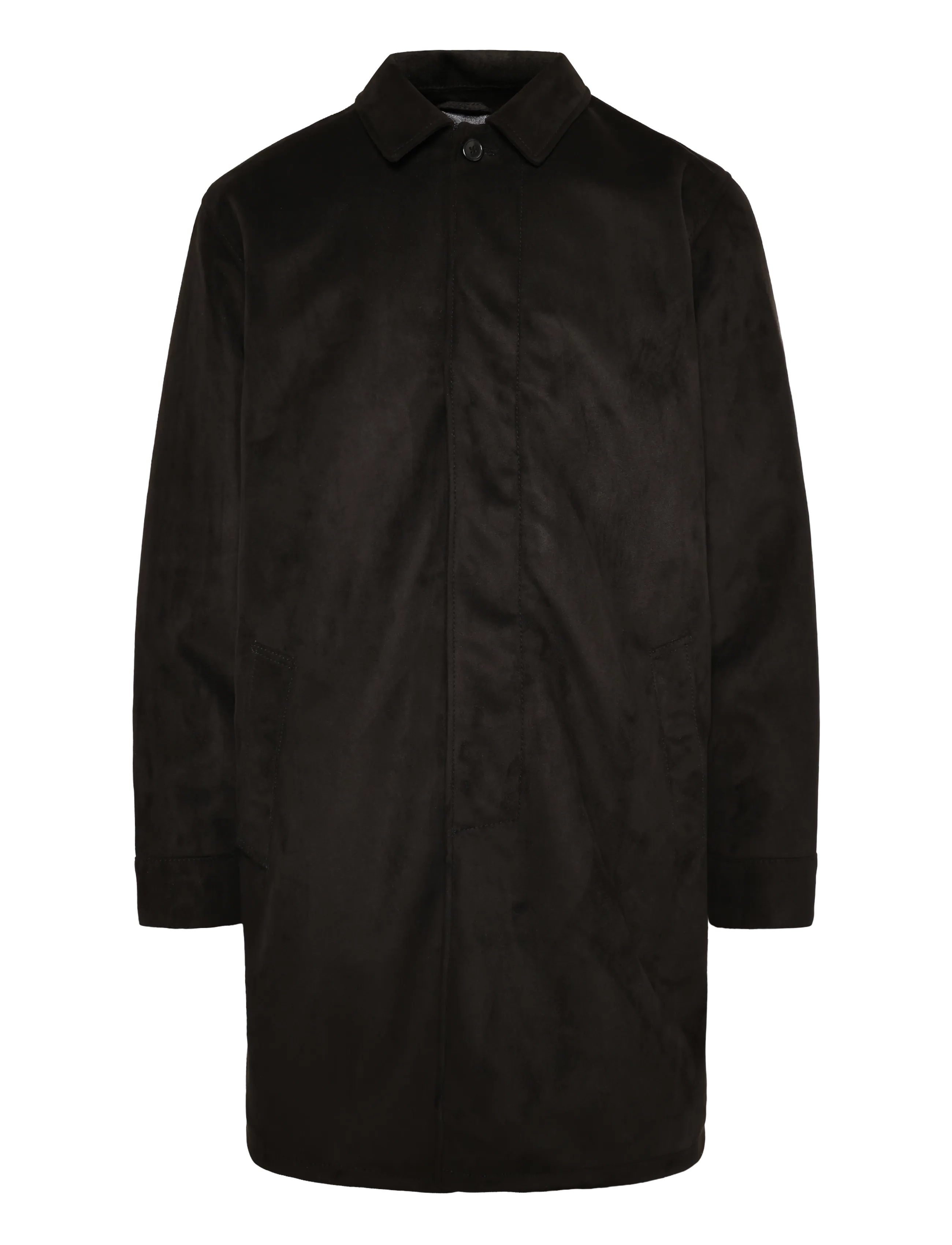 Human Scales Roy Vegan Suede Jacket, L, Coats, Schwarz - Light Männerswear
