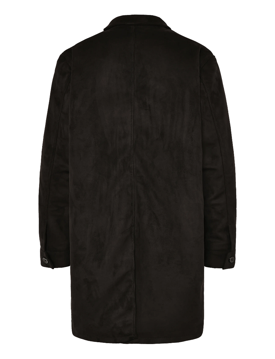 Human Scales - Roy Vegan suede Jacket - light coats - black - 1