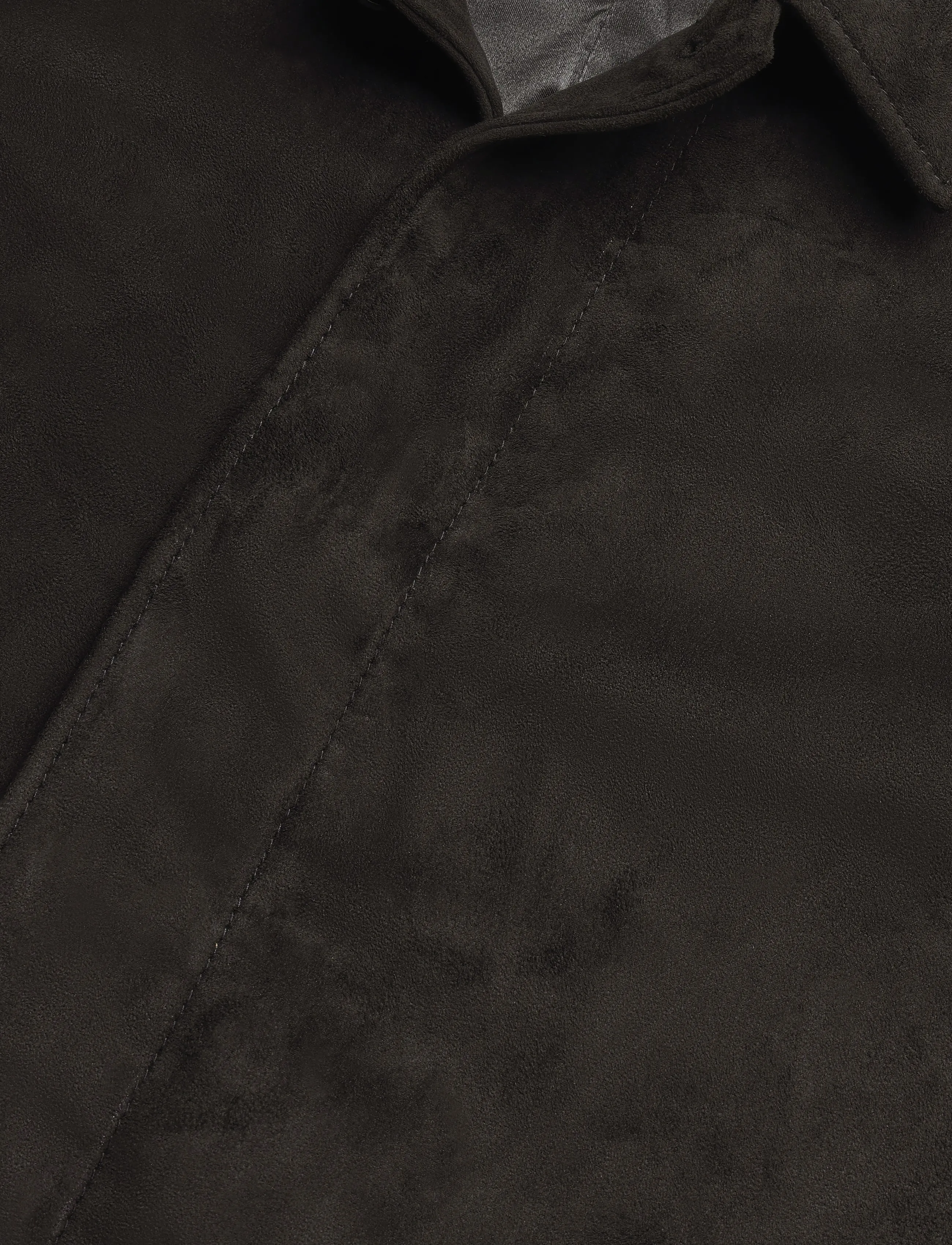 Human Scales - Roy Vegan suede Jacket - light coats - black - 2