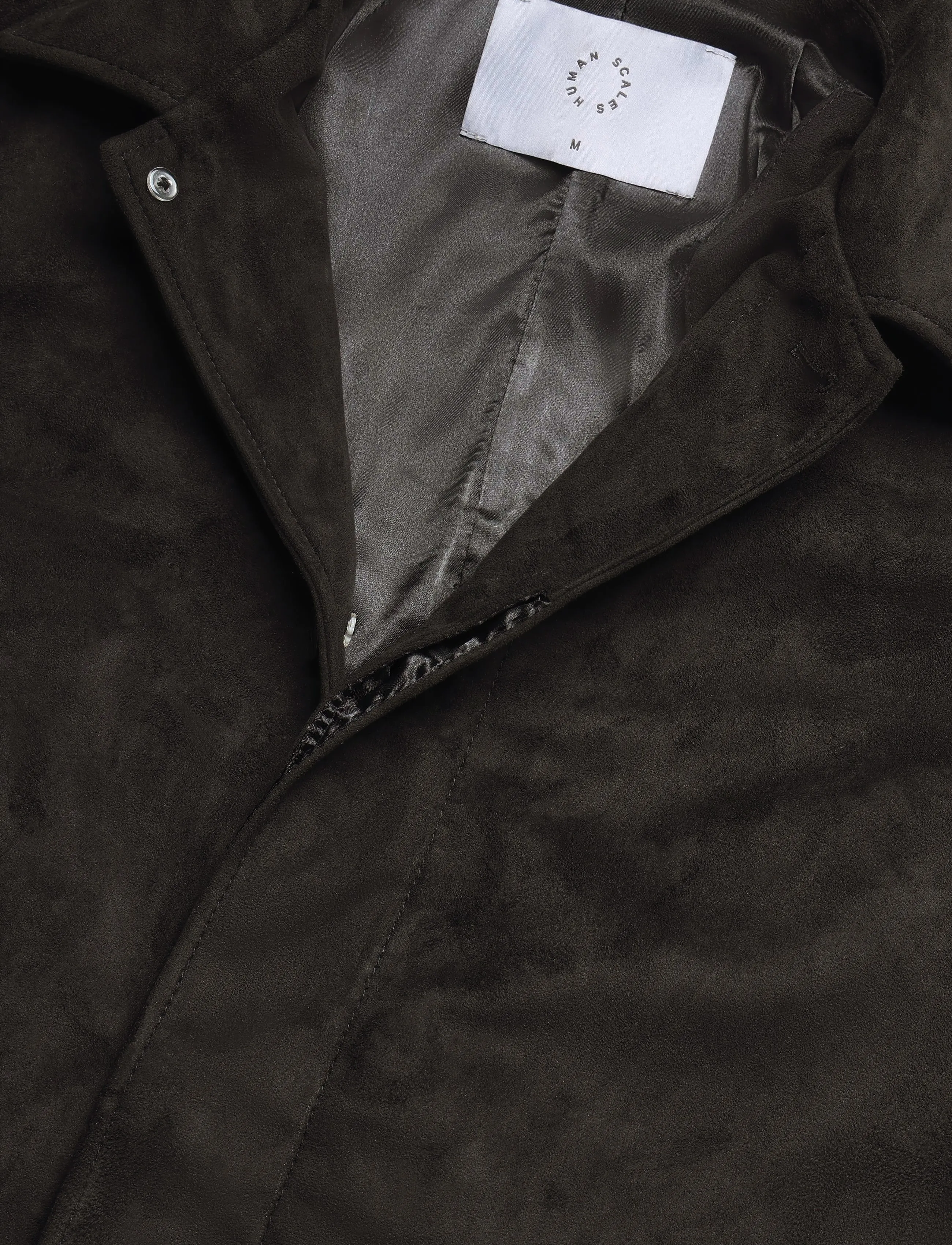 Human Scales - Roy Vegan suede Jacket - light coats - black - 3