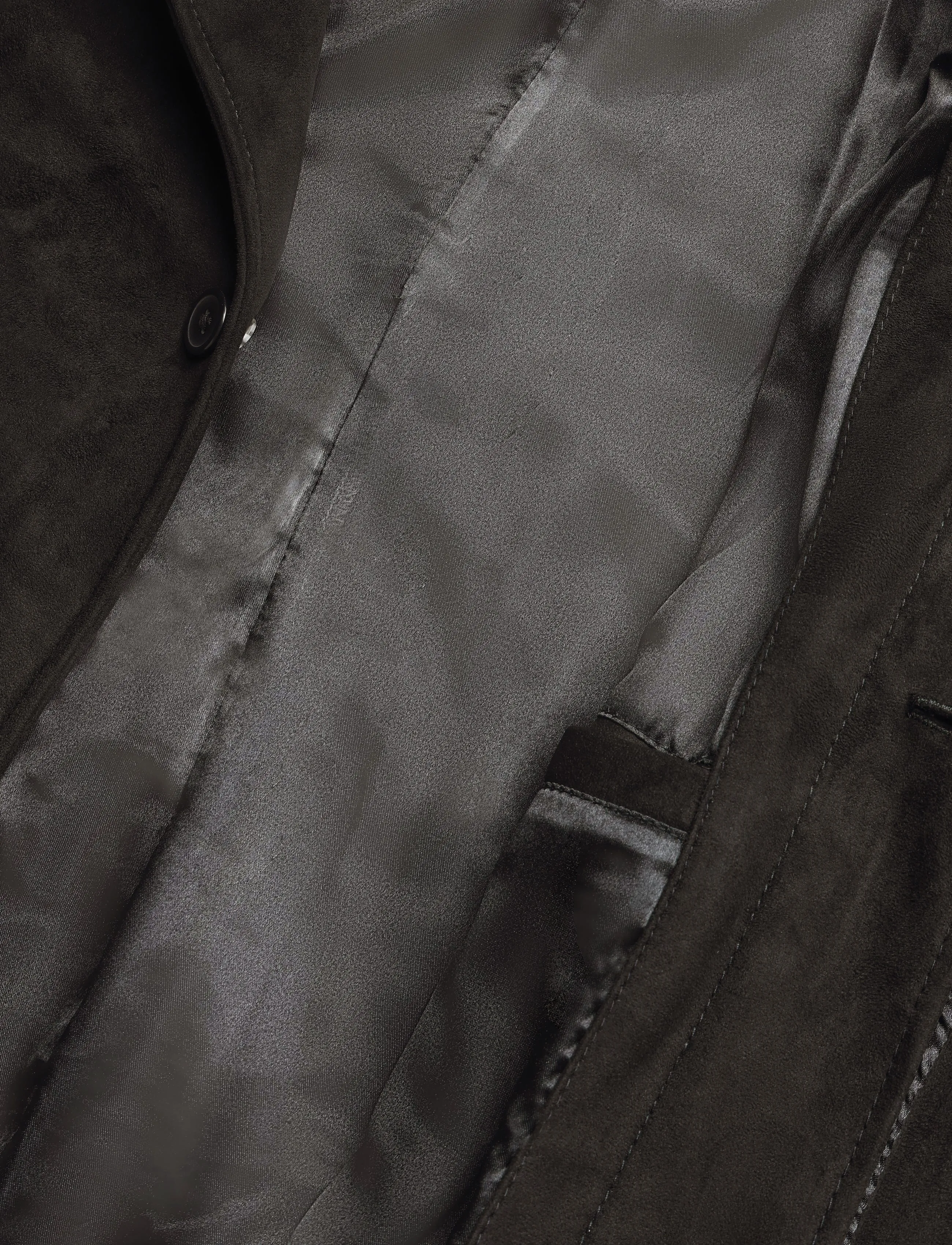 Human Scales - Roy Vegan suede Jacket - light coats - black - 4