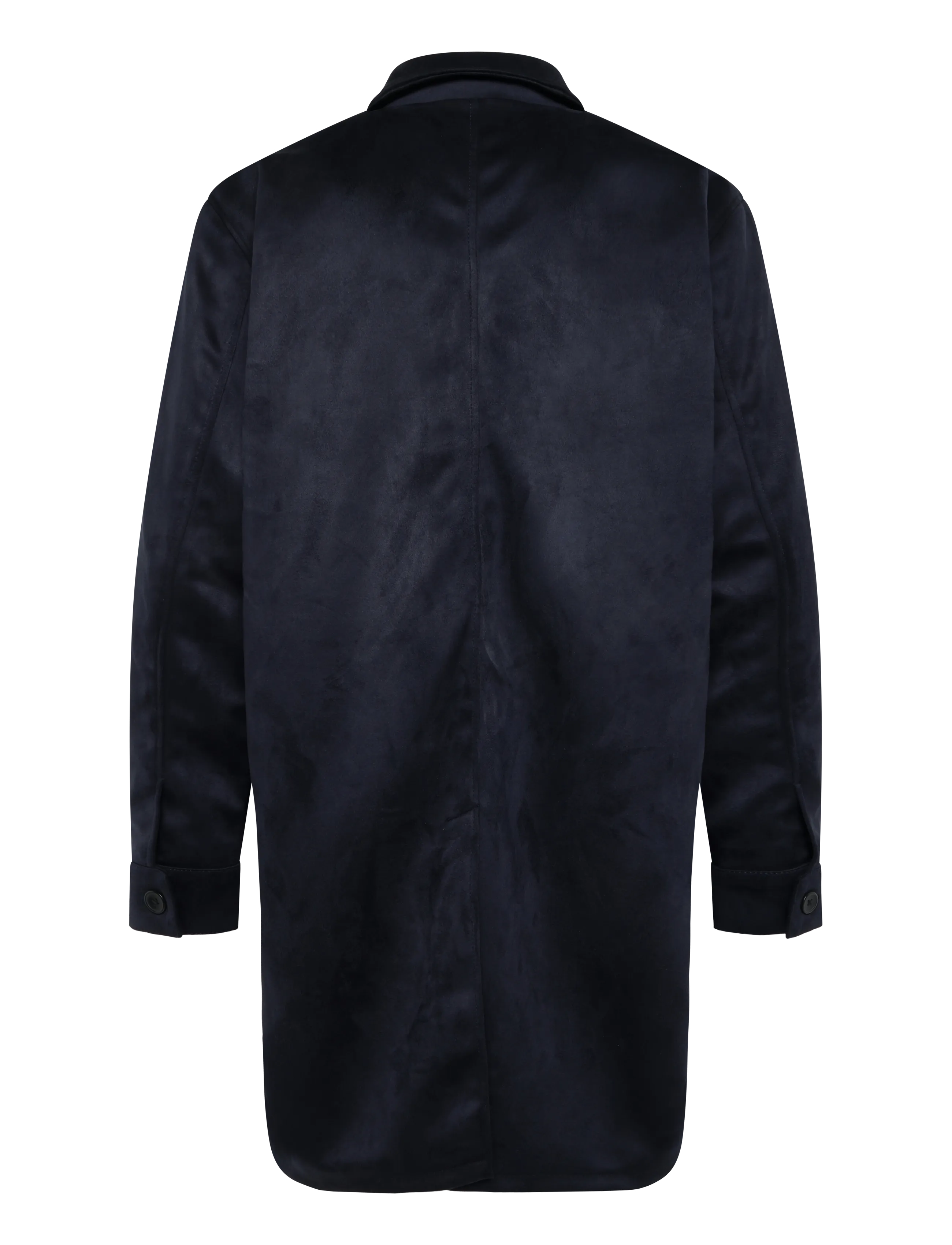 Human Scales - Roy Vegan suede Jacket - light coats - navy - 1