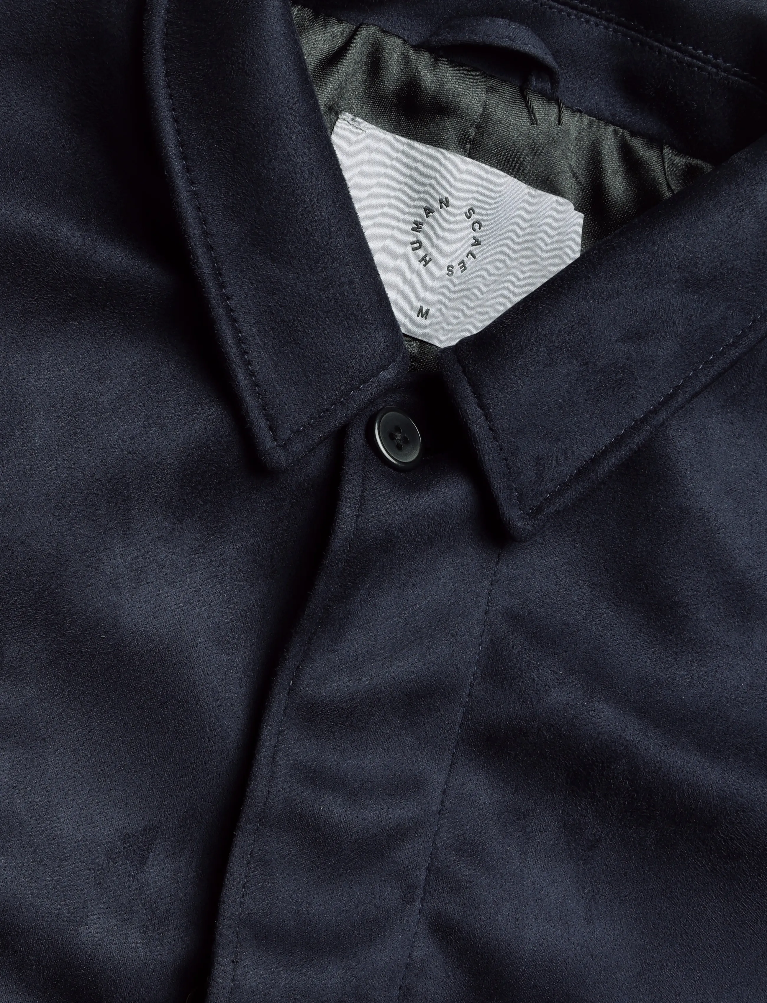 Human Scales - Roy Vegan suede Jacket - light coats - navy - 2