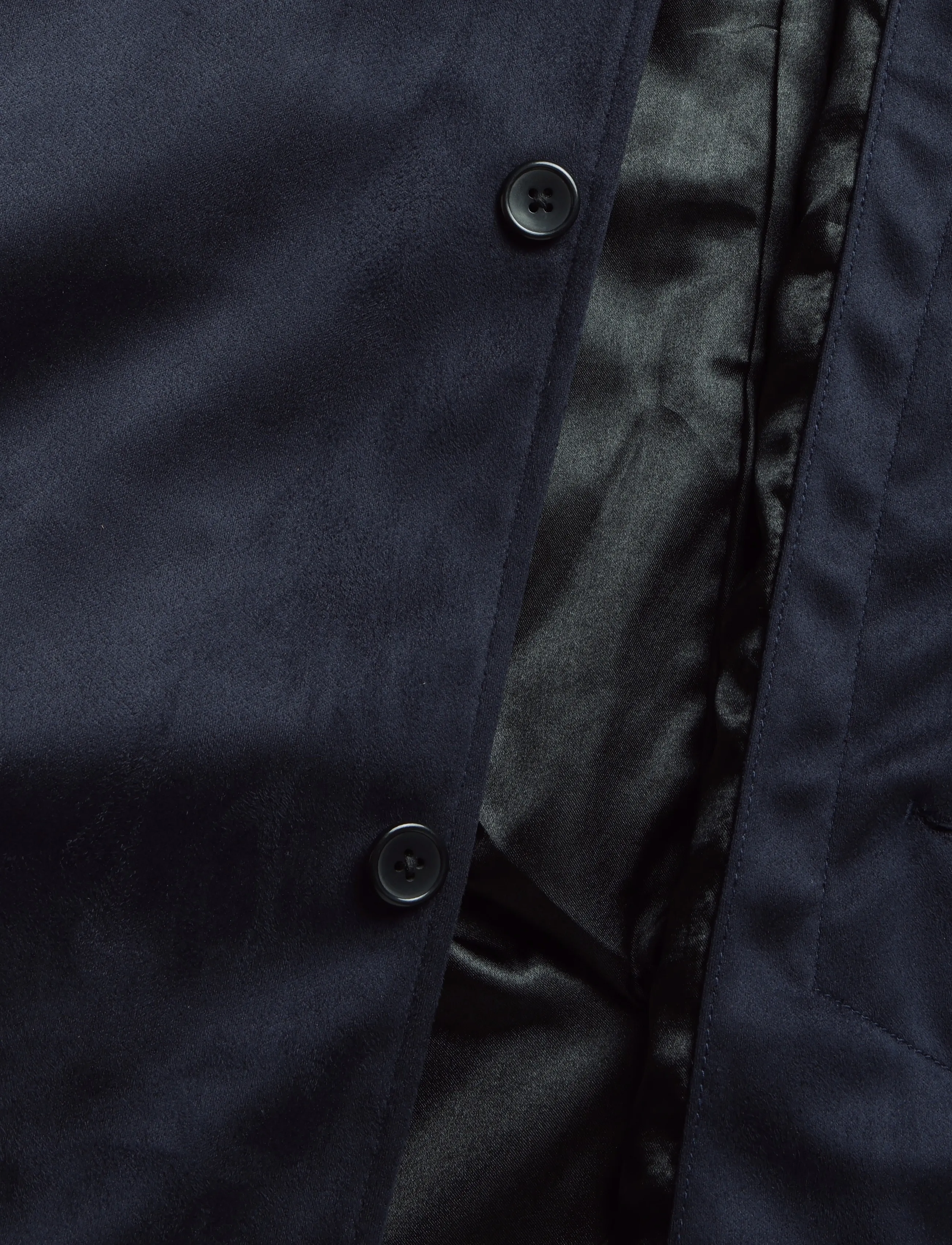 Human Scales - Roy Vegan suede Jacket - light coats - navy - 4