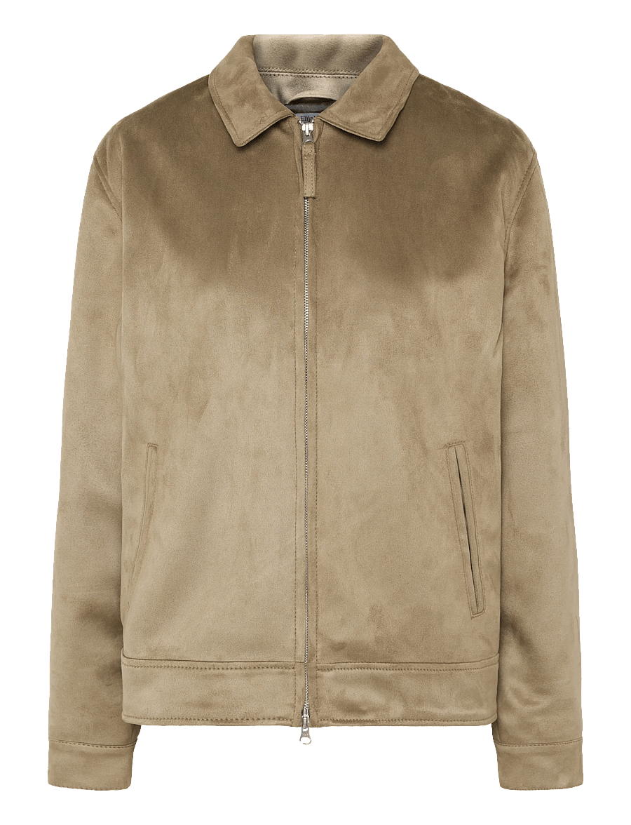 Human Scales - Elijah Vegan suede Jacket - lt. grey - 0
