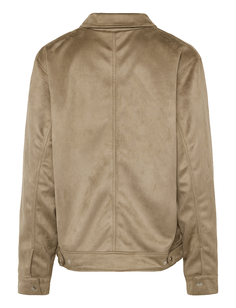 Human Scales - Elijah Vegan suede Jacket - lt. grey - 1