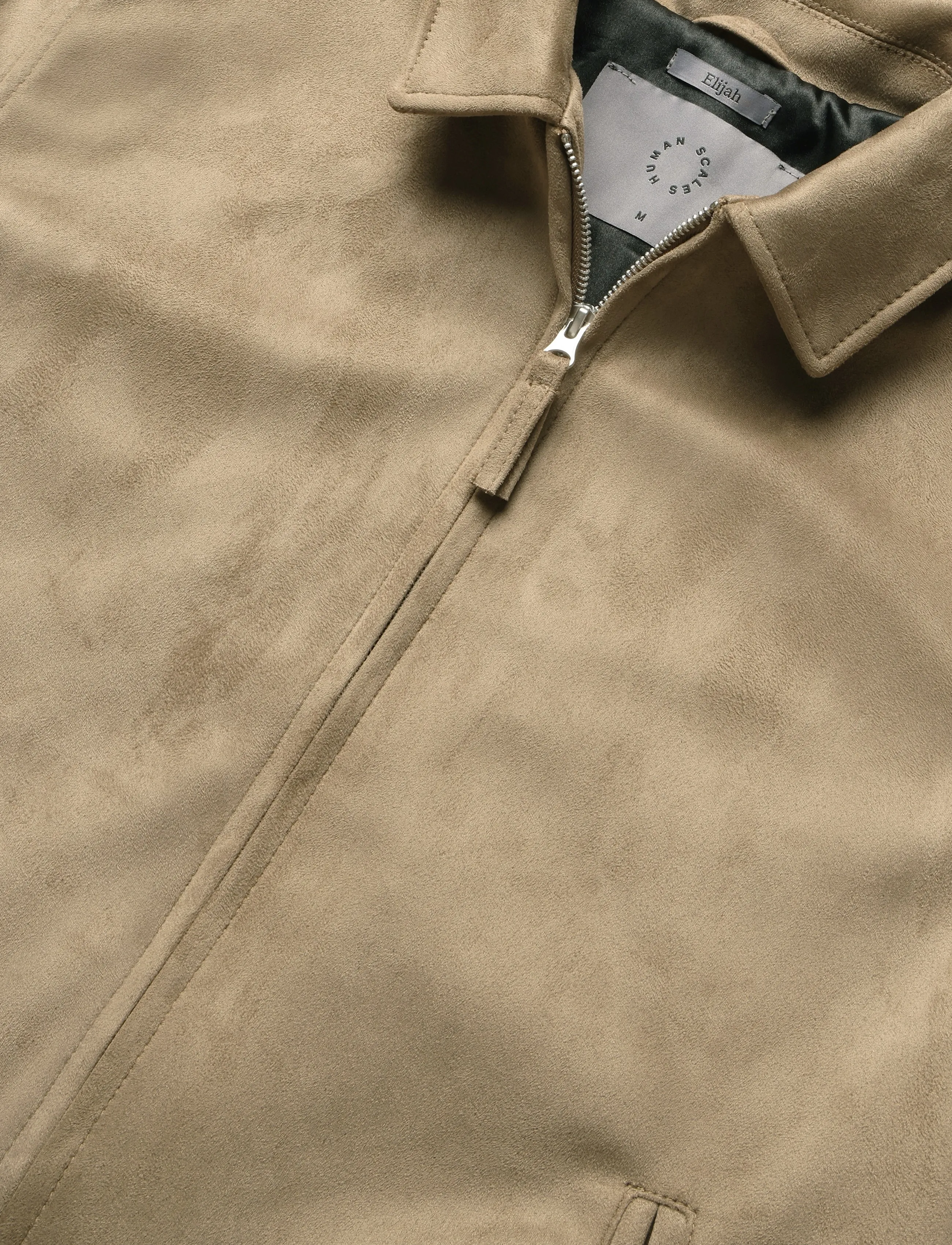Human Scales - Elijah Vegan suede Jacket - lt. grey - 2