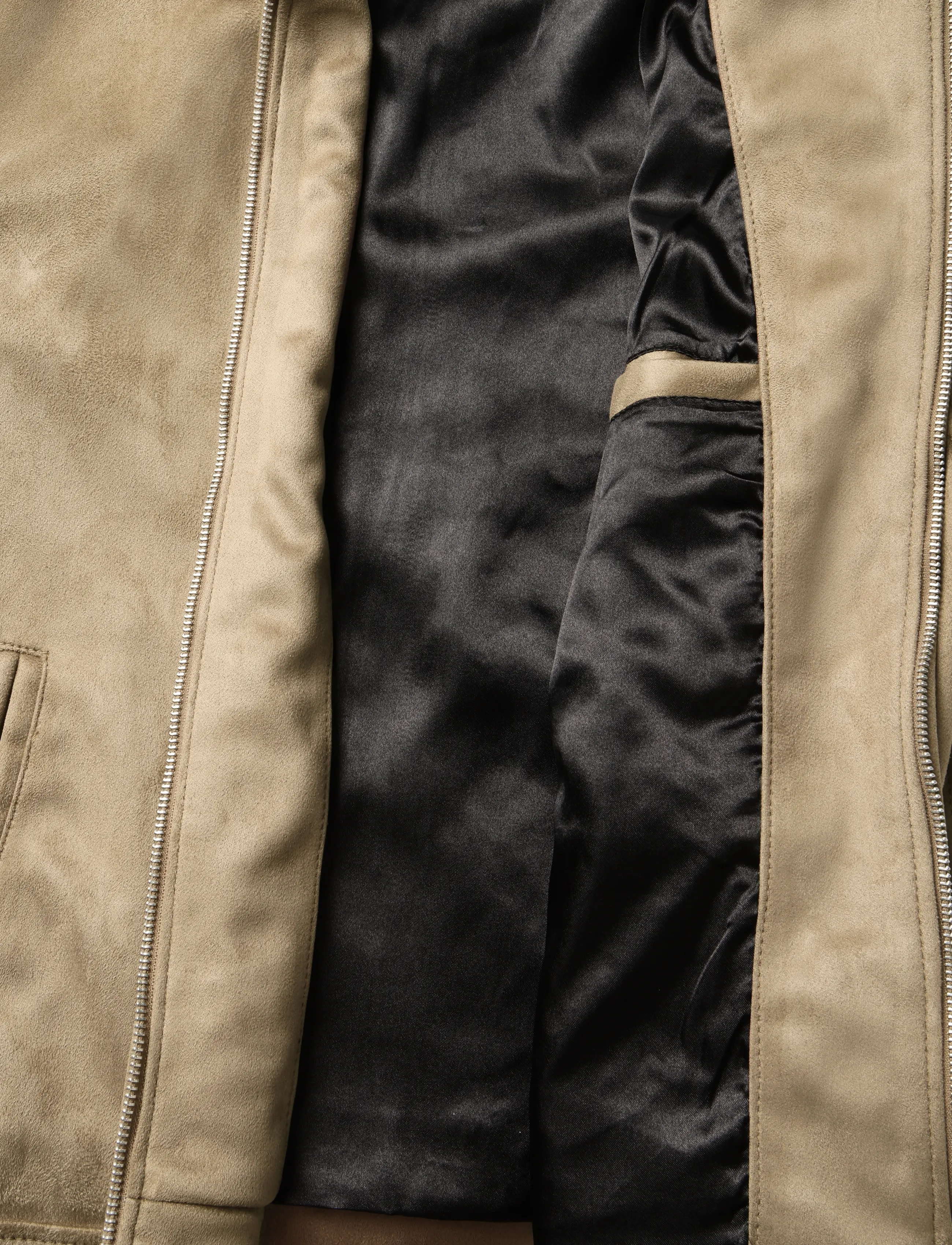 Human Scales - Elijah Vegan suede Jacket - lt. grey - 4