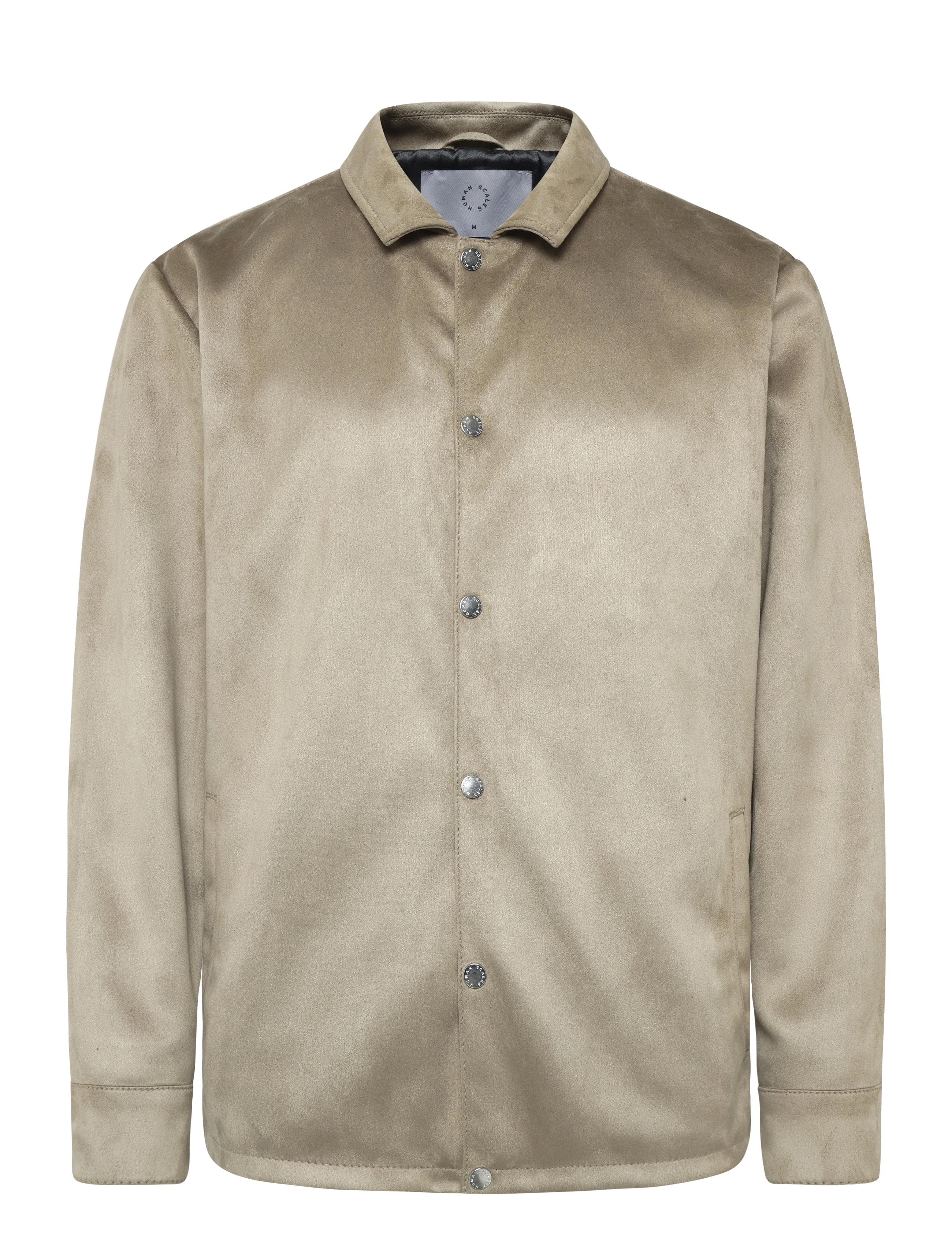Human Scales Wayne Vegan Suede Jacket, S, Jackets, Grau - Light Männerswear