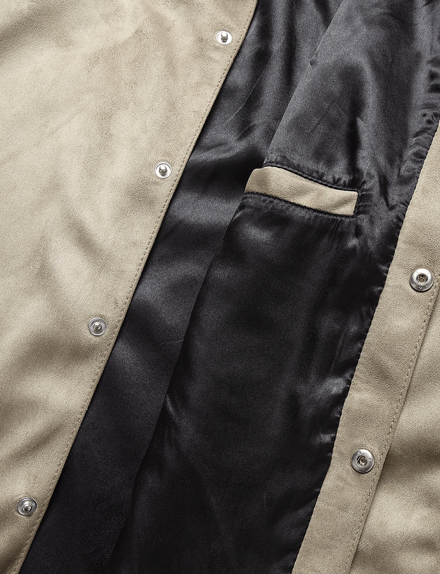Human Scales - Wayne Vegan suede Jacket - lt. grey - 4
