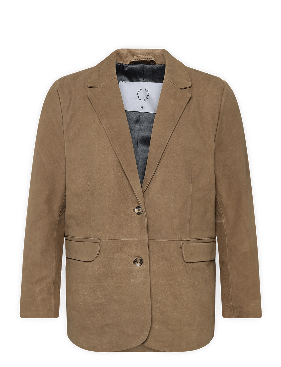 Human Scales - Tova Buffalo Suede Jacket - lt. brown - 0