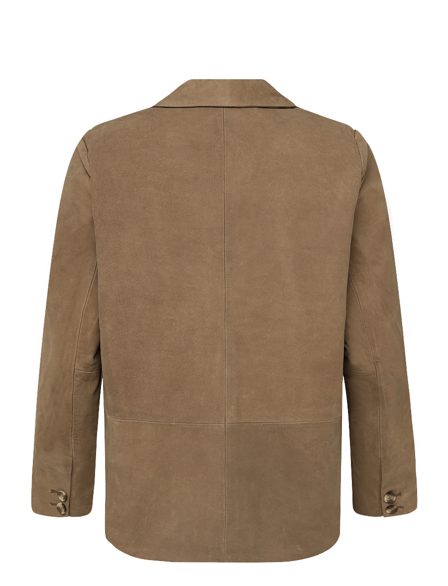 Human Scales - Tova Buffalo Suede Jacket - lt. brown - 1