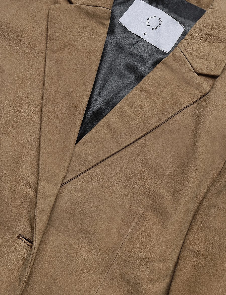 Human Scales - Tova Buffalo Suede Jacket - lt. brown - 2