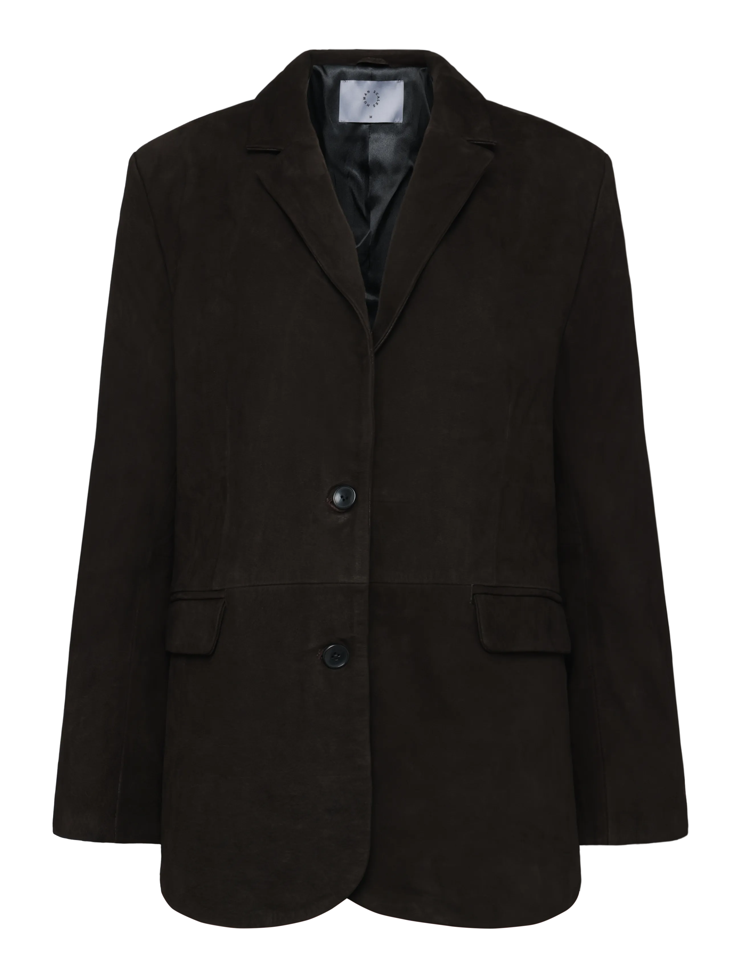 Human Scales Tova Buffalo Suede Jacket, XL, Brown, Blazere > Enkeltradede Blazere, Dame