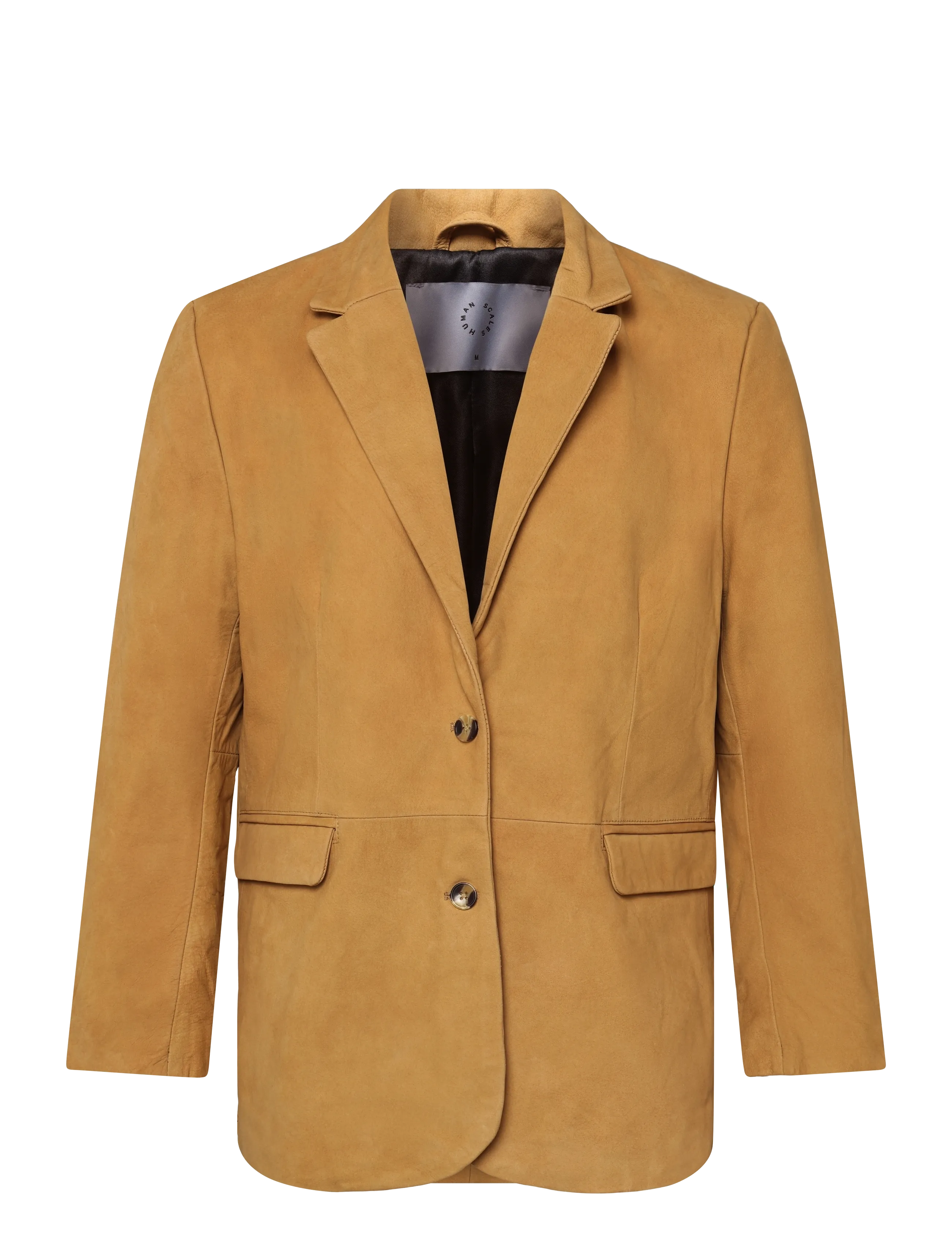 Human Scales Tova Buffalo Suede Jacket, XL, Brown, Blazere > Enkeltradede Blazere, Dame
